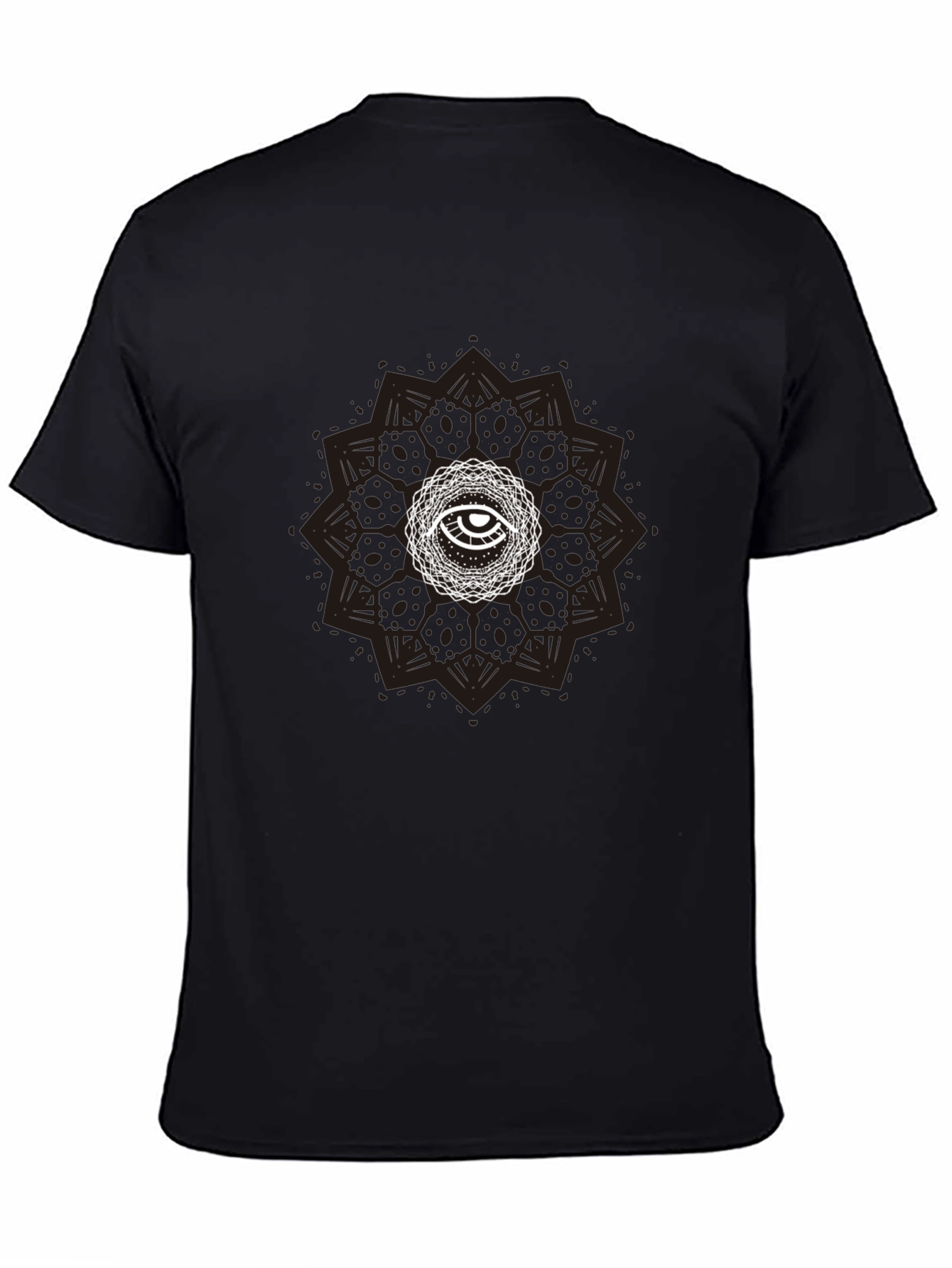Eye Mandala Graphic Tee - Stylish Black T-Shirt