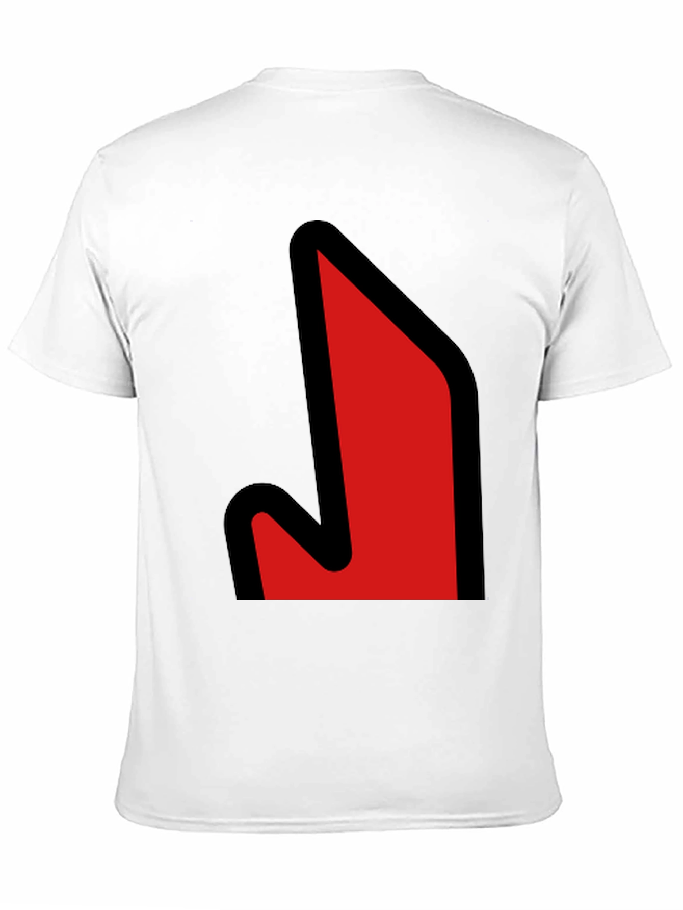 Bold Graphic Tee - Red Arrow Design