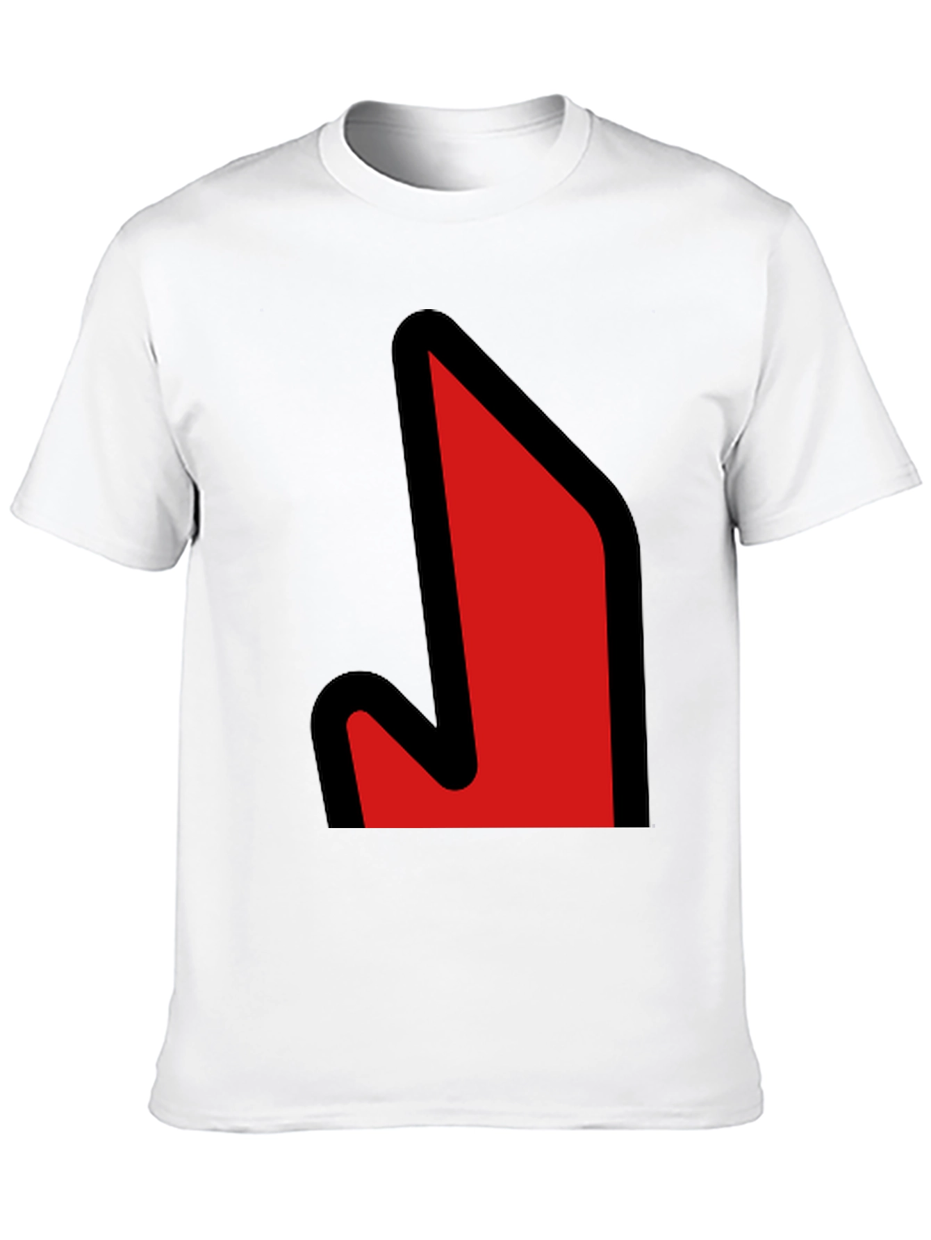 Bold Graphic Tee - Red Arrow Design