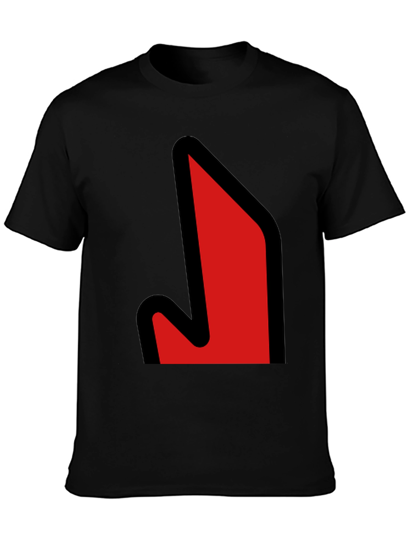 Bold Graphic Tee - Red Arrow Design