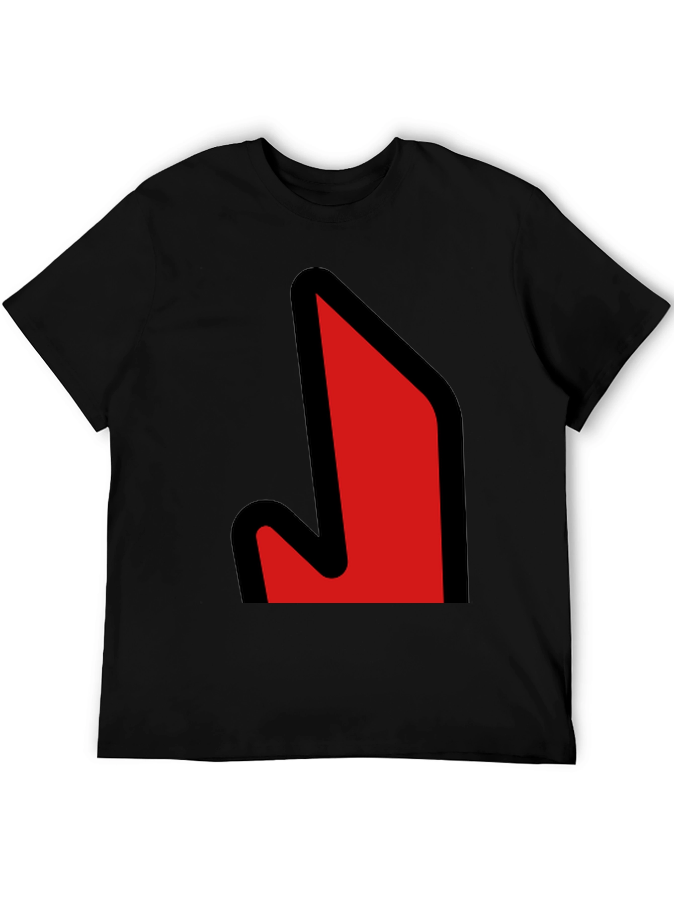 Bold Graphic Tee - Red Arrow Design