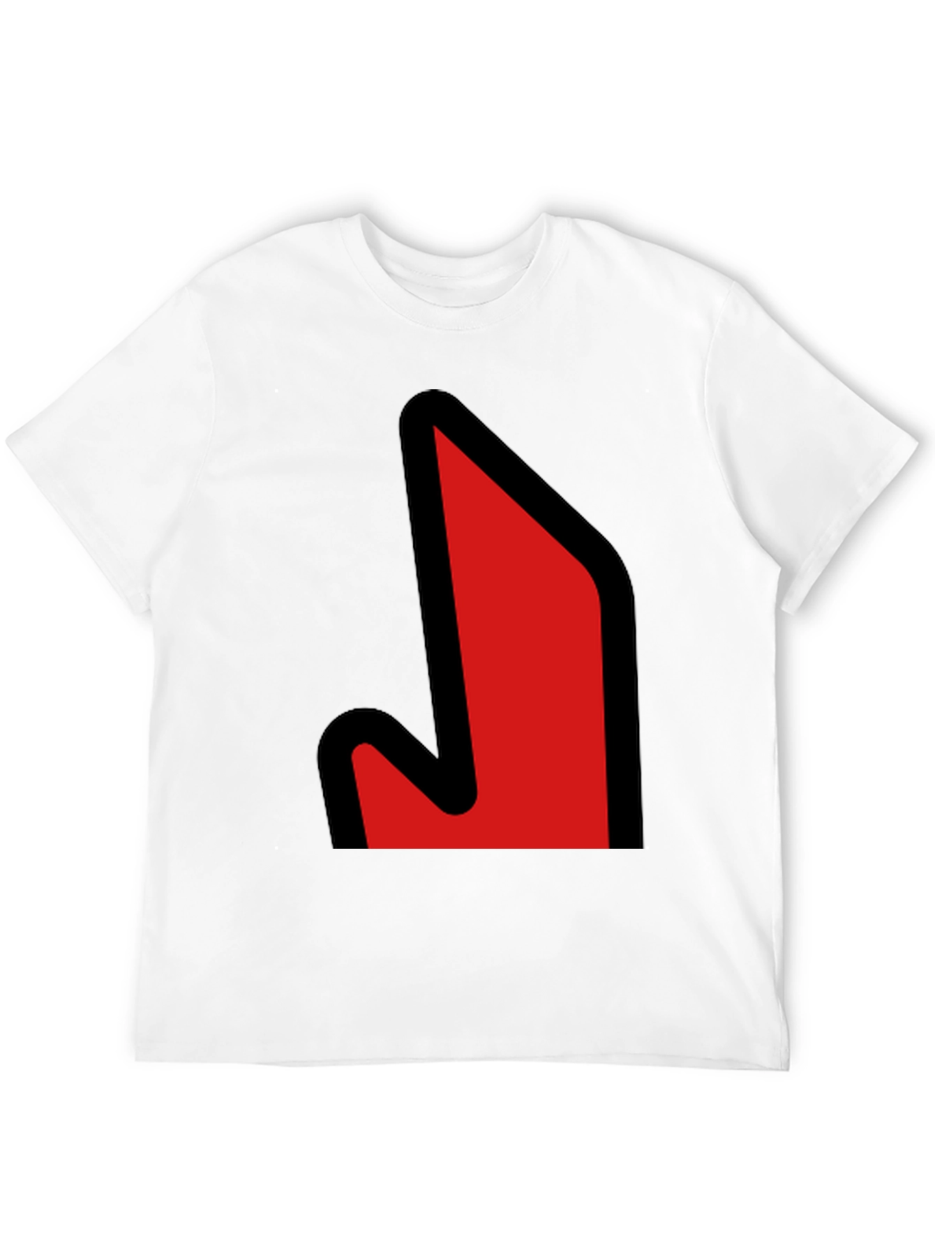 Bold Graphic Tee - Red Arrow Design