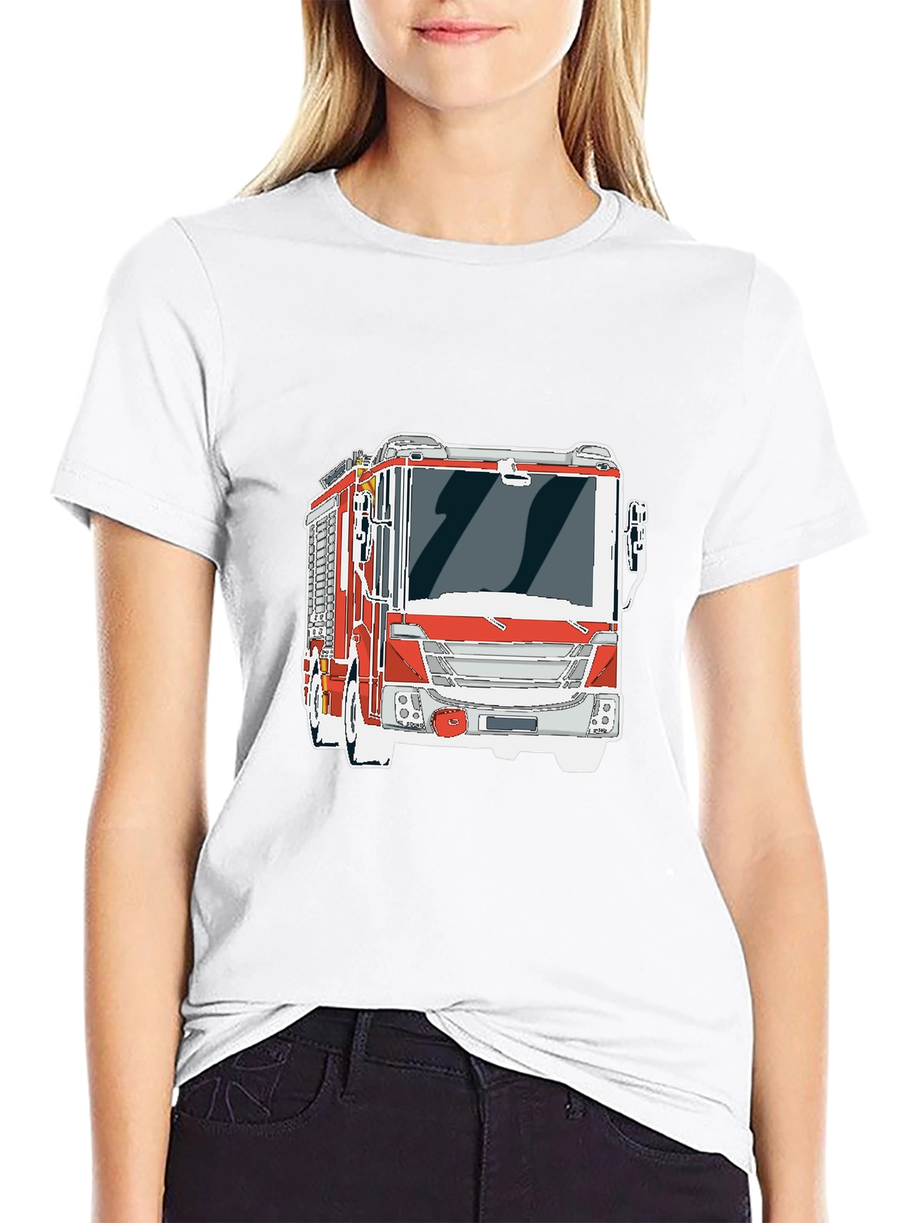 Firetruck Graphic Tee - Cool Fire Engine T-Shirt