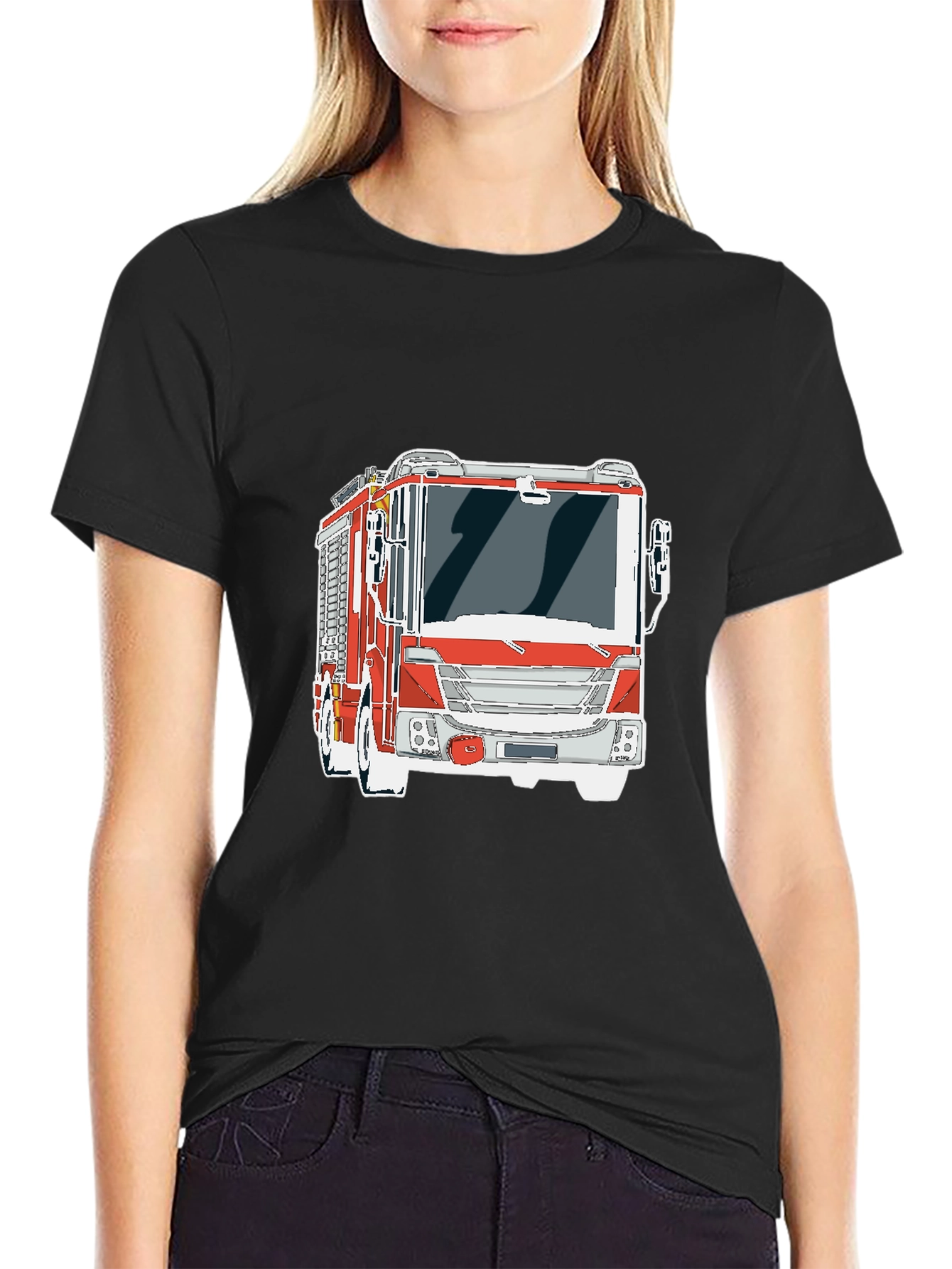 Firetruck Graphic Tee - Cool Fire Engine T-Shirt