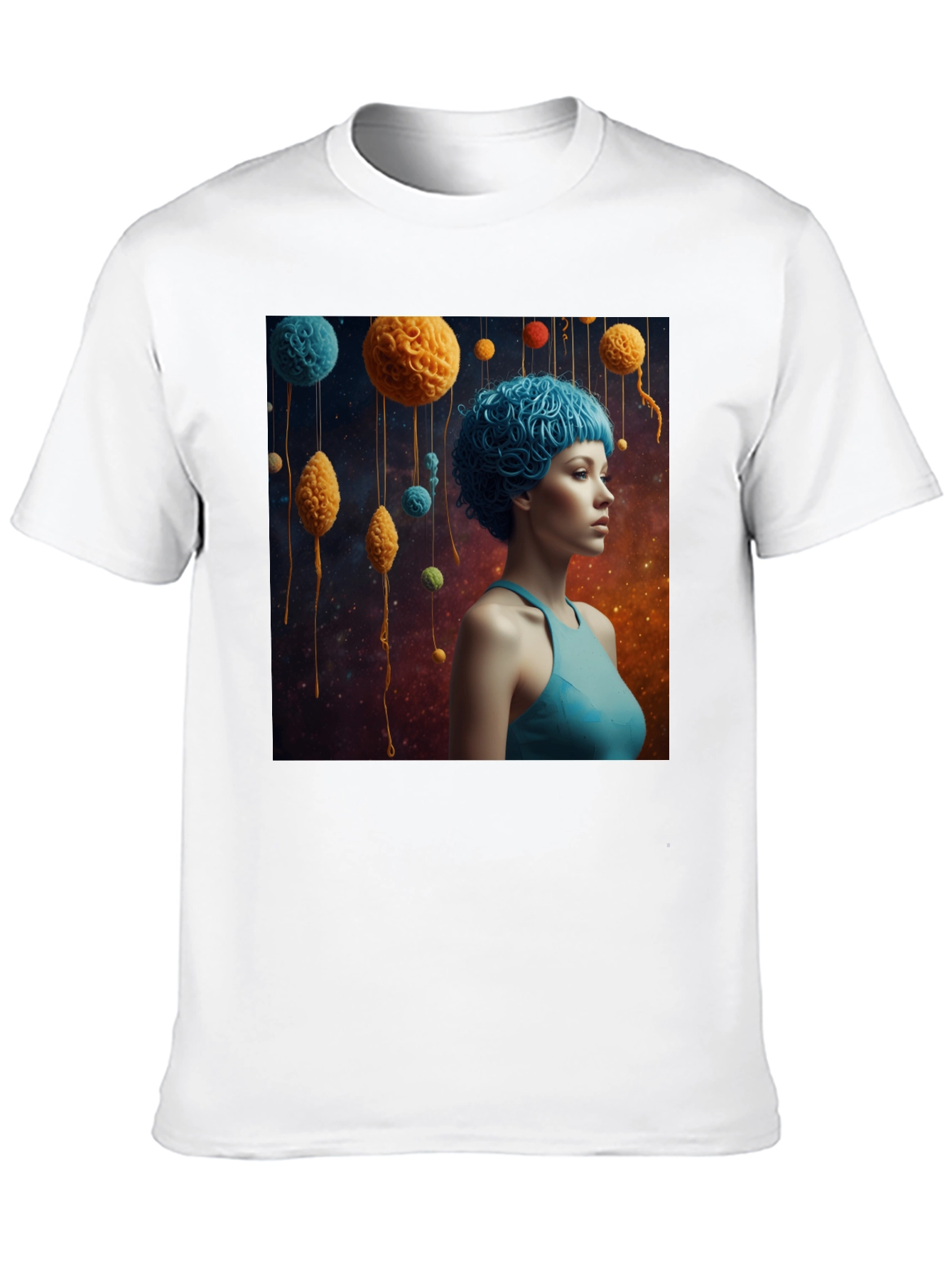 Artsy Graphic Tee - Unique Space Yarn Art Print