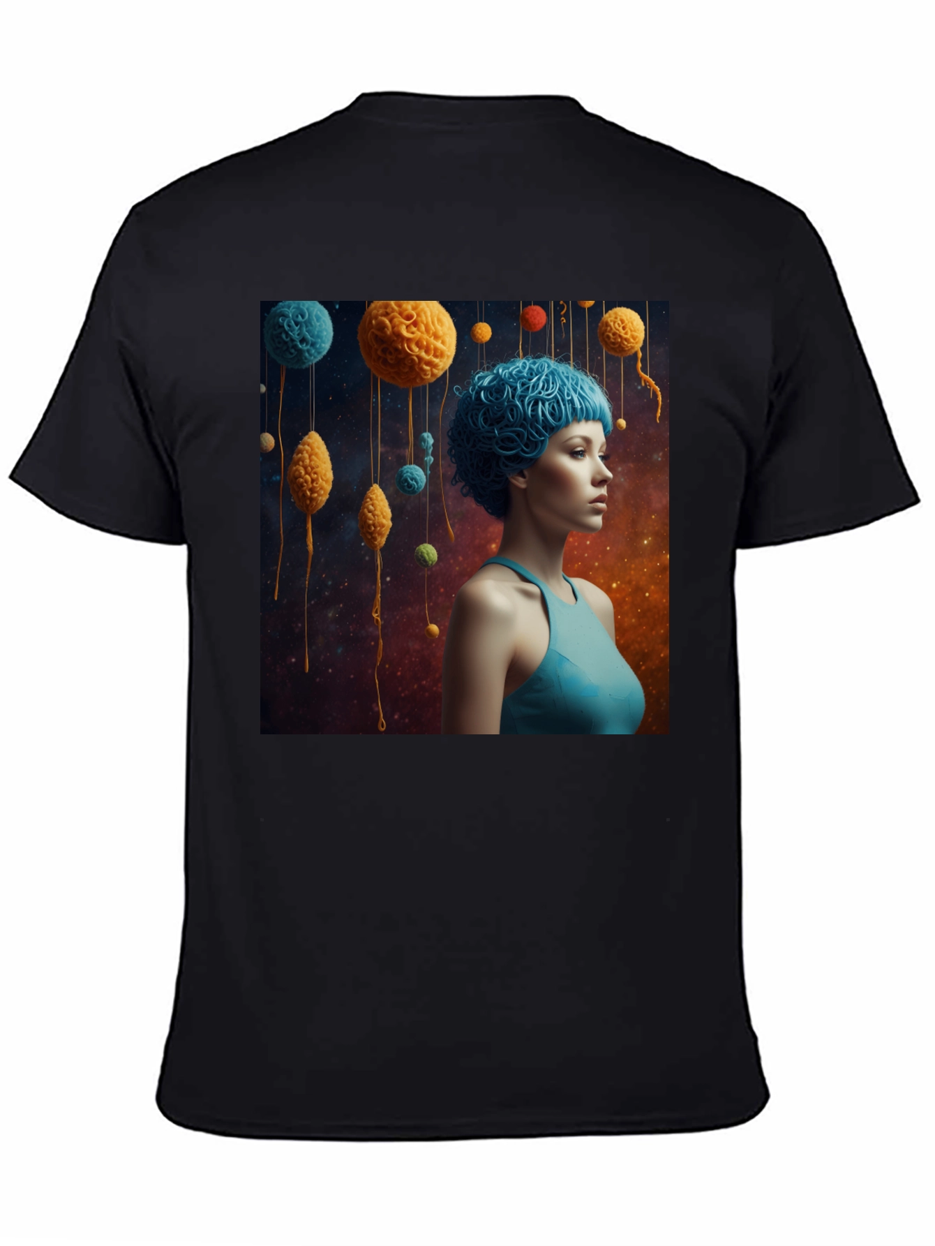 Artsy Graphic Tee - Unique Space Yarn Art Print