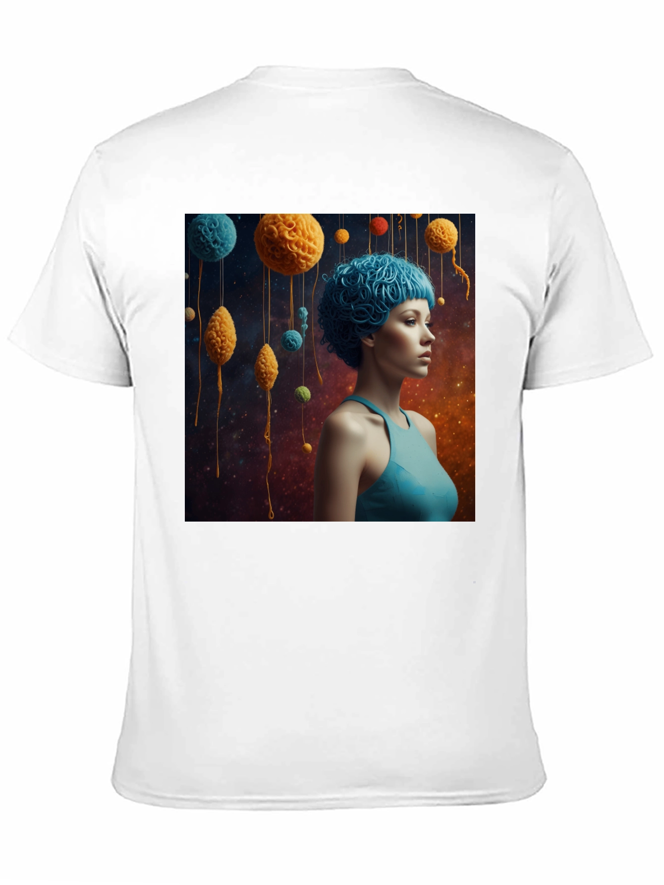 Artsy Graphic Tee - Unique Space Yarn Art Print