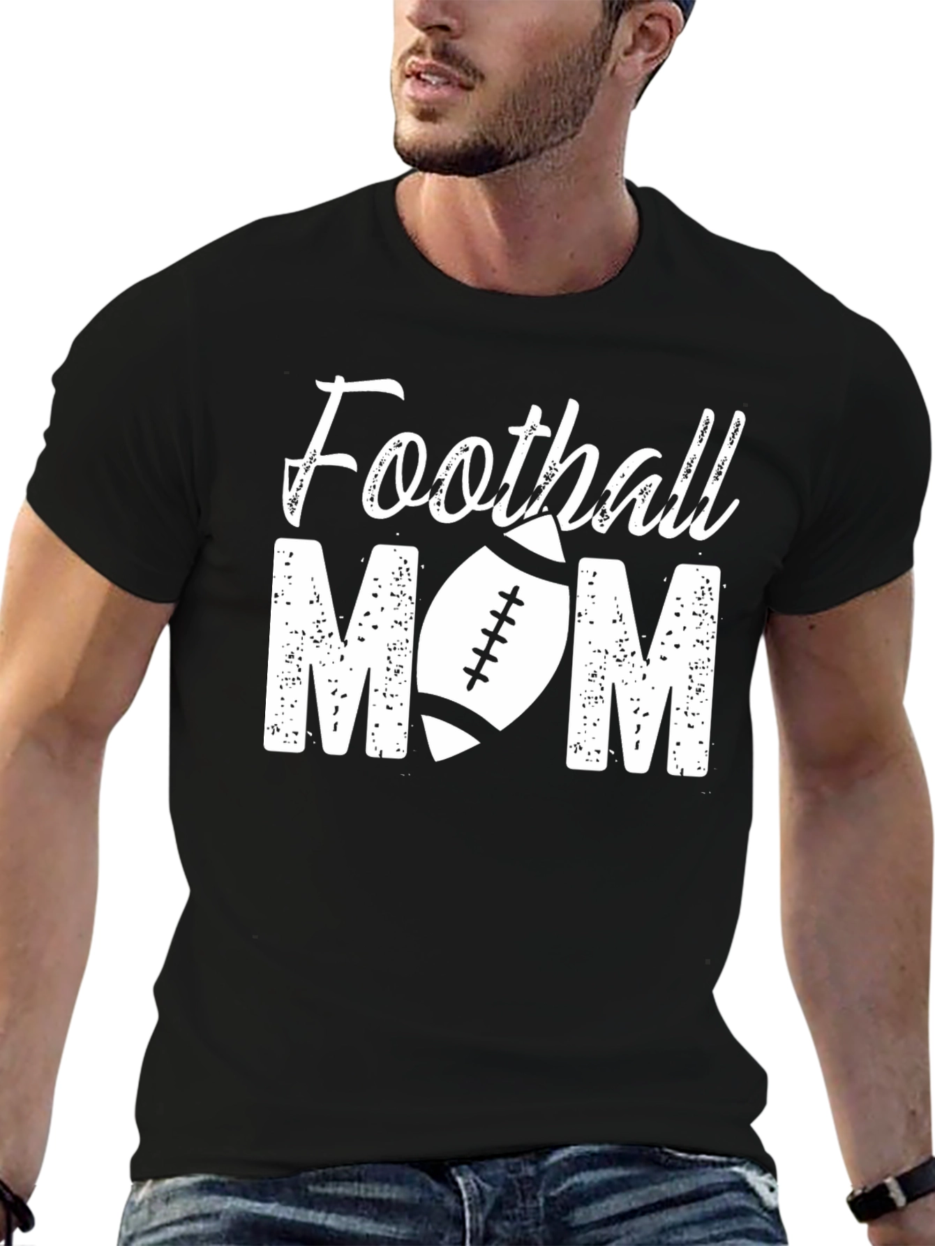 Football Mom Graphic T-Shirt