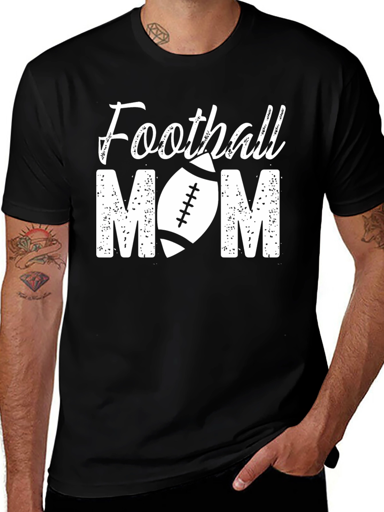 Football Mom Graphic T-Shirt