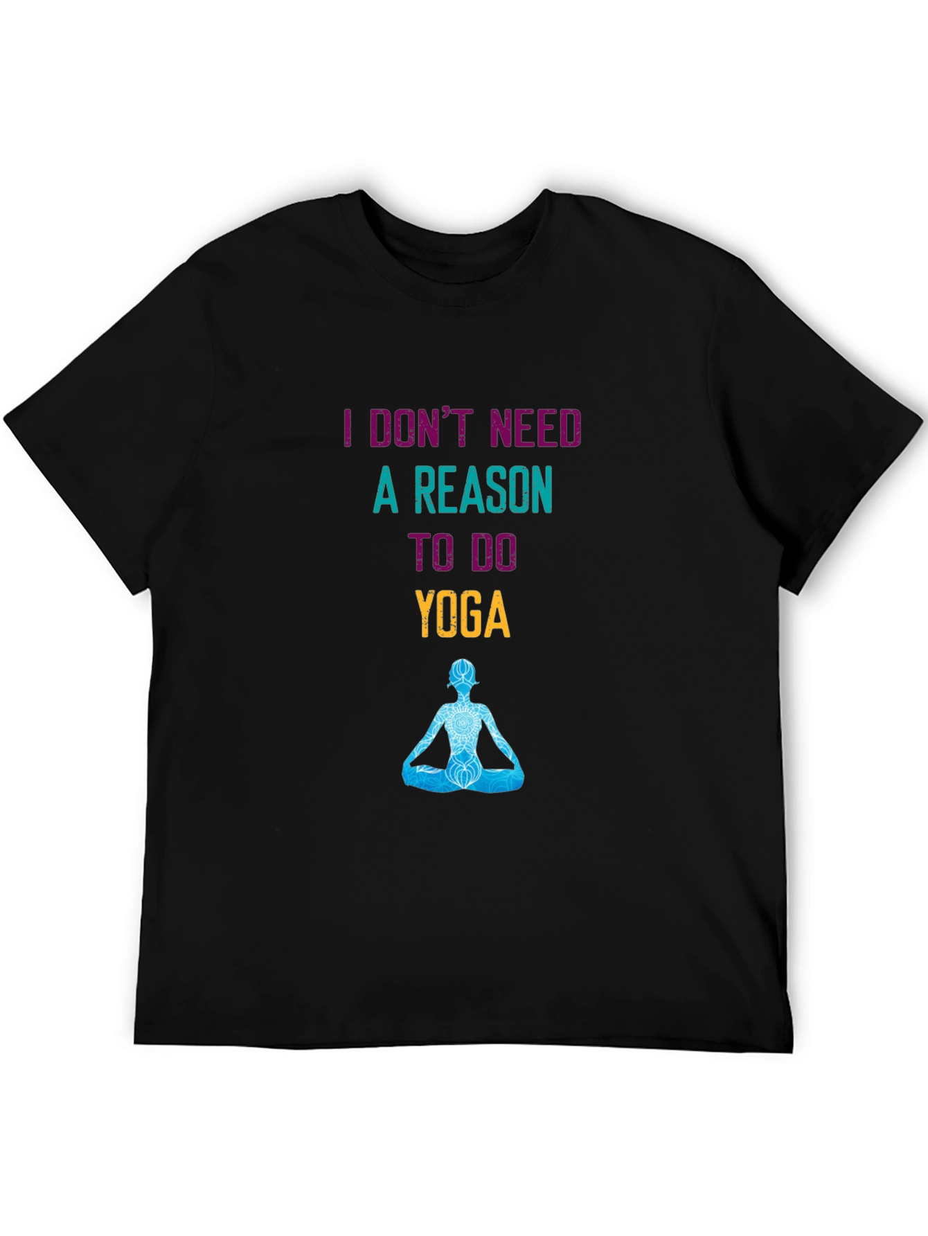 Yoga Saying Black T-Shirt