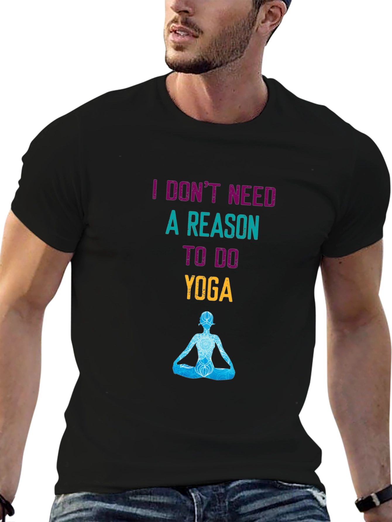 Yoga Saying Black T-Shirt