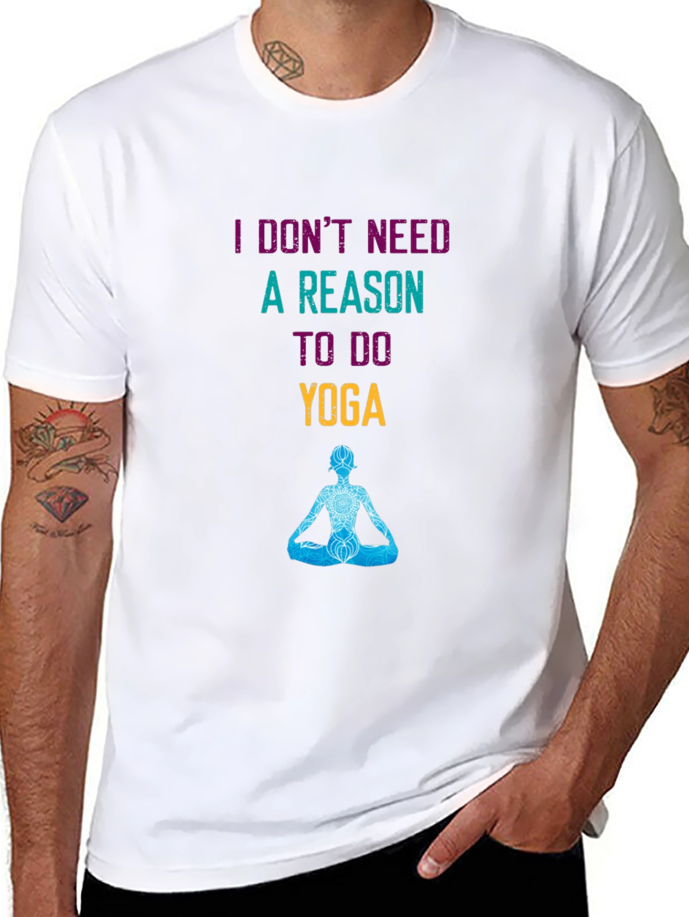 Yoga Saying Black T-Shirt