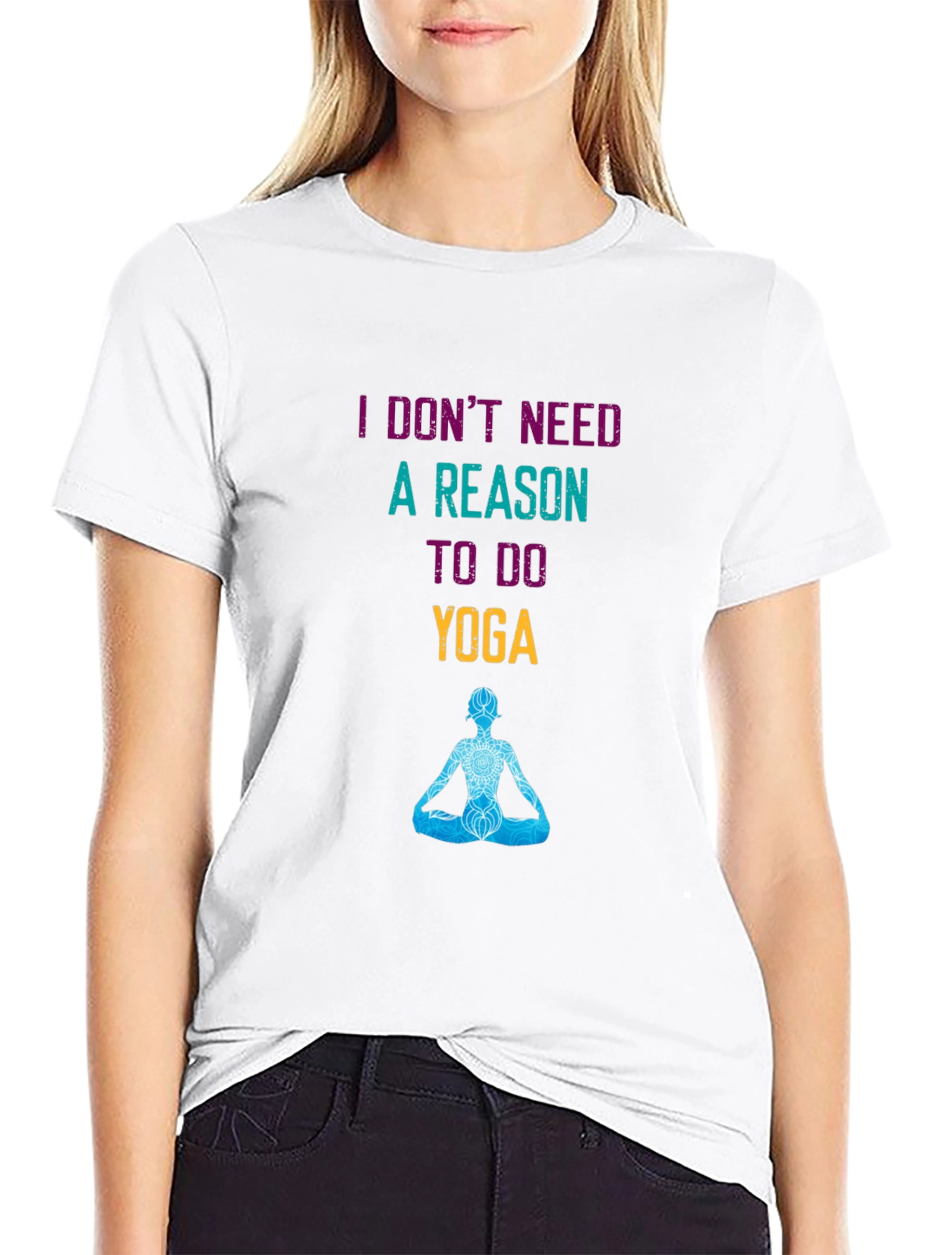 Yoga Saying Black T-Shirt