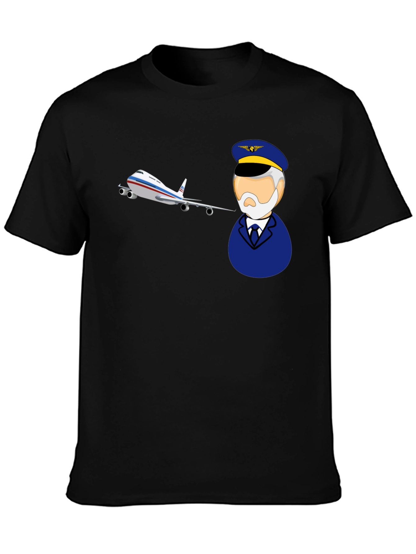 Pilot and Plane Graphic T-Shirt