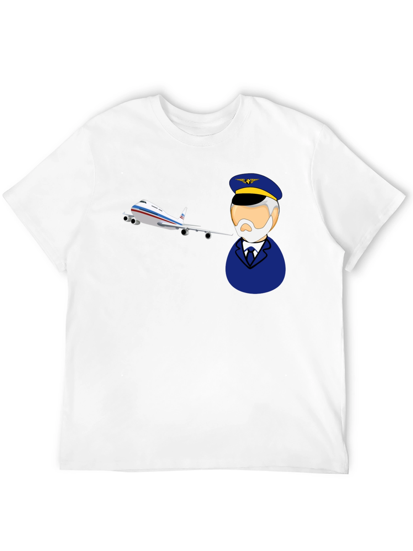 Pilot and Plane Graphic T-Shirt