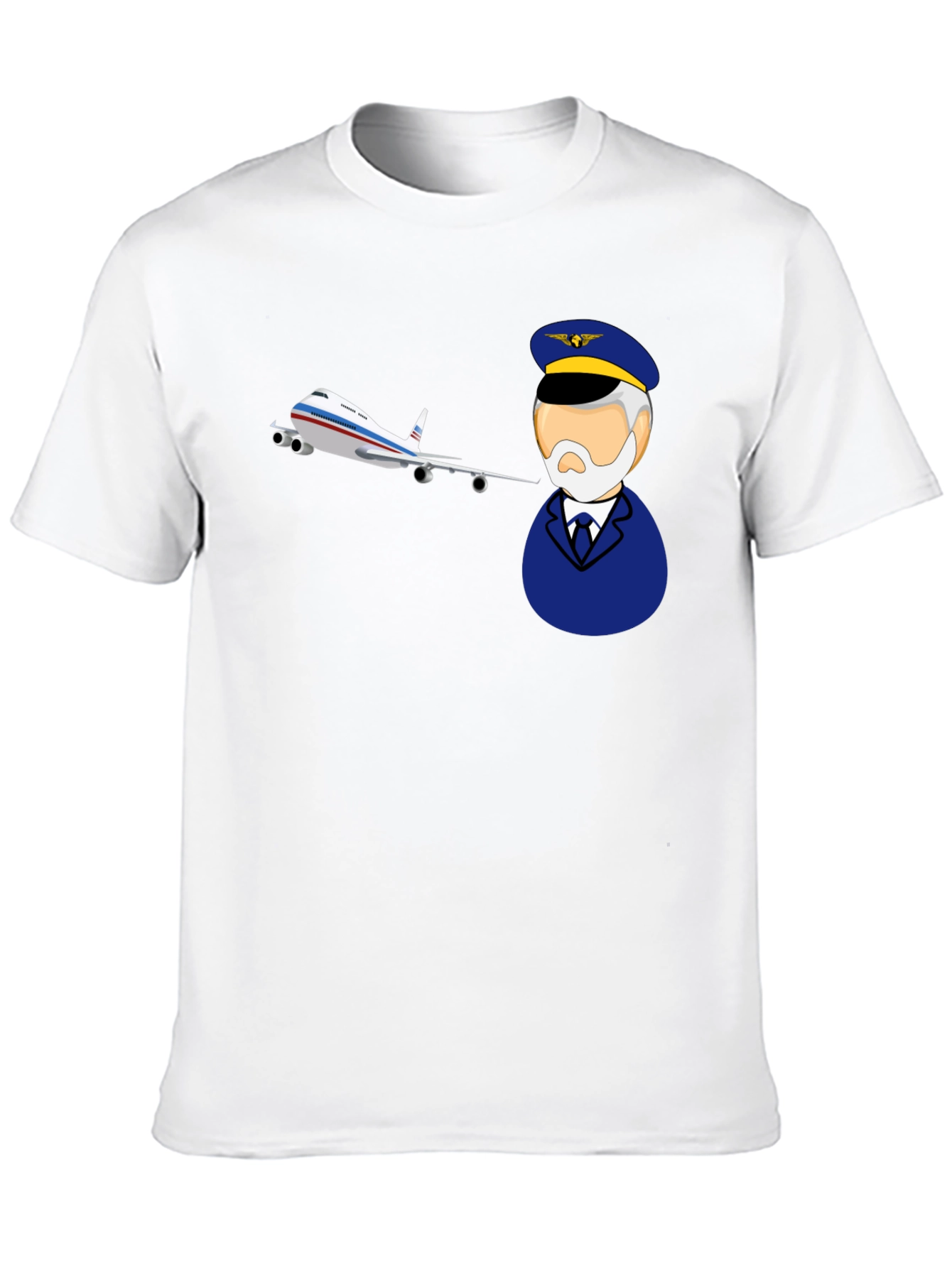 Pilot and Plane Graphic T-Shirt