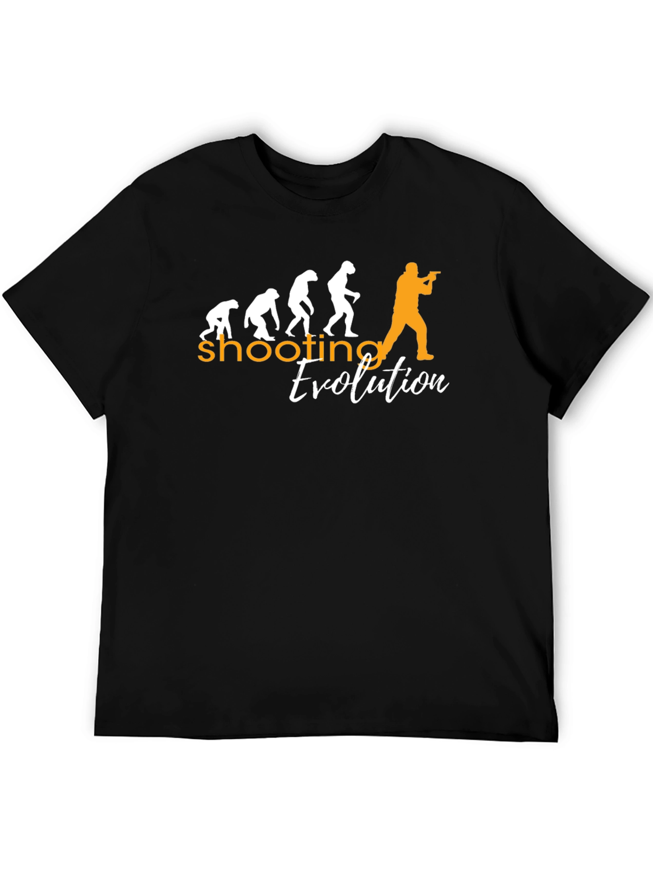 Shooting Evolution Graphic Tee - Black Casual T-Shirt