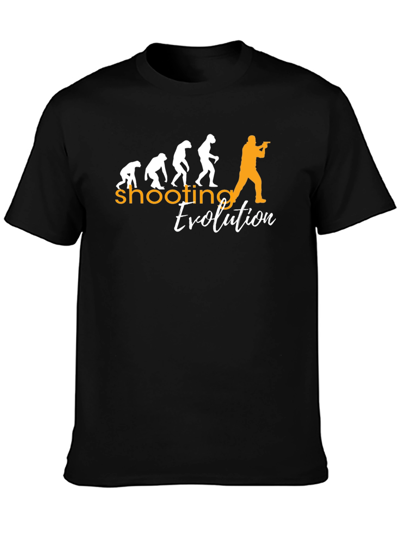 Shooting Evolution Graphic Tee - Black Casual T-Shirt
