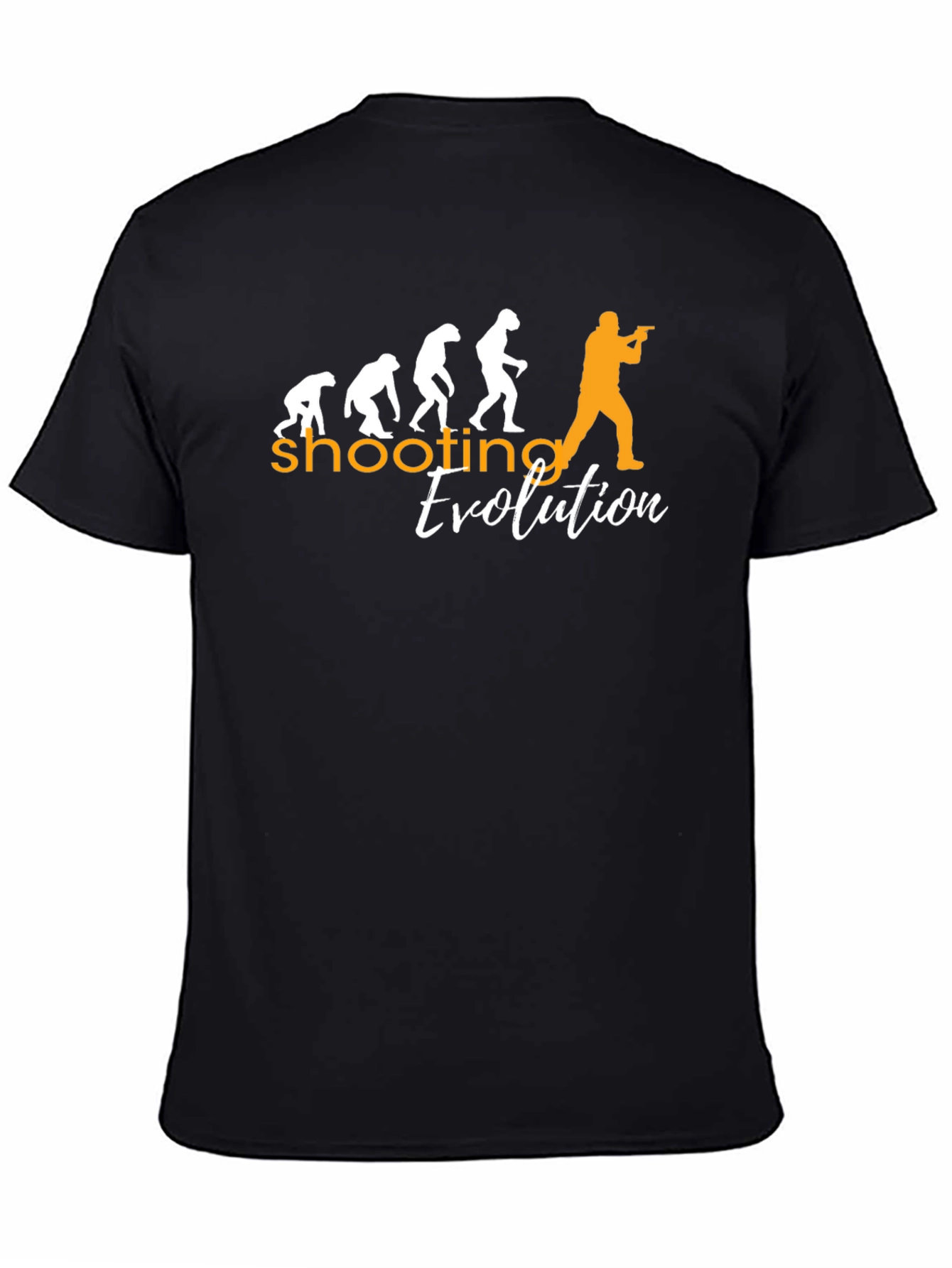 Shooting Evolution Graphic Tee - Black Casual T-Shirt