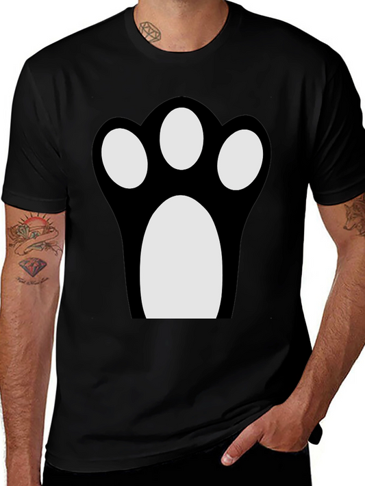 Fun Cat Paw Print Graphic Tee