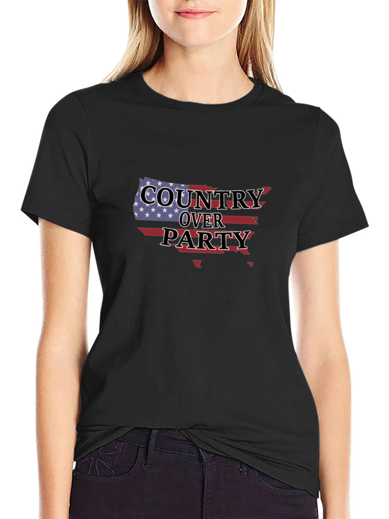 Country Over Party Patriotic T-Shirt
