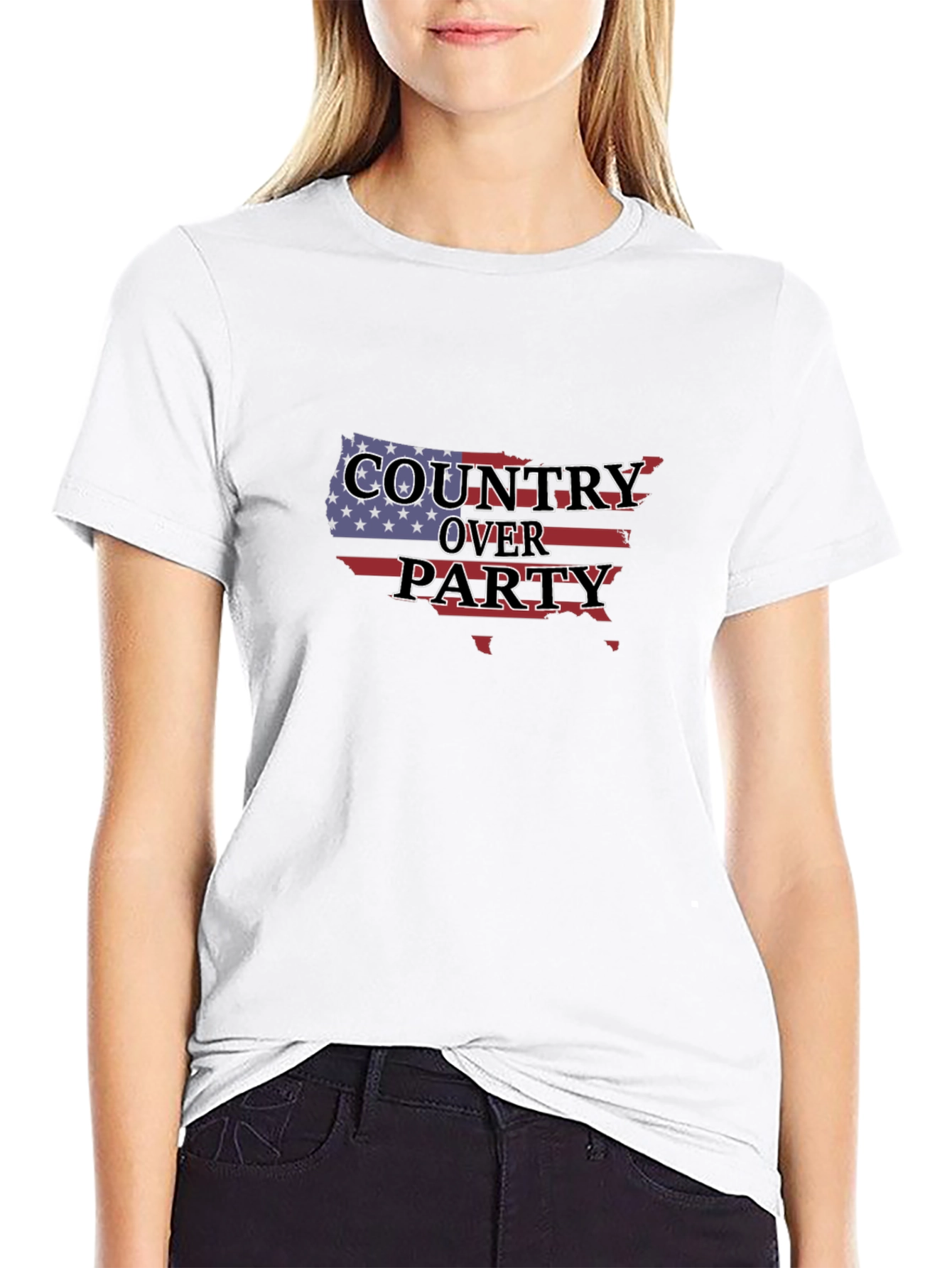 Country Over Party Patriotic T-Shirt