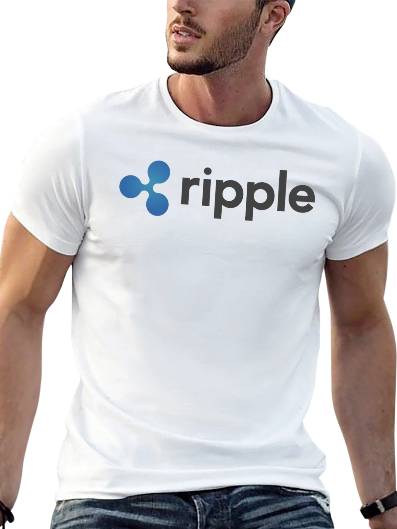 Ripple Logo Black T-Shirt