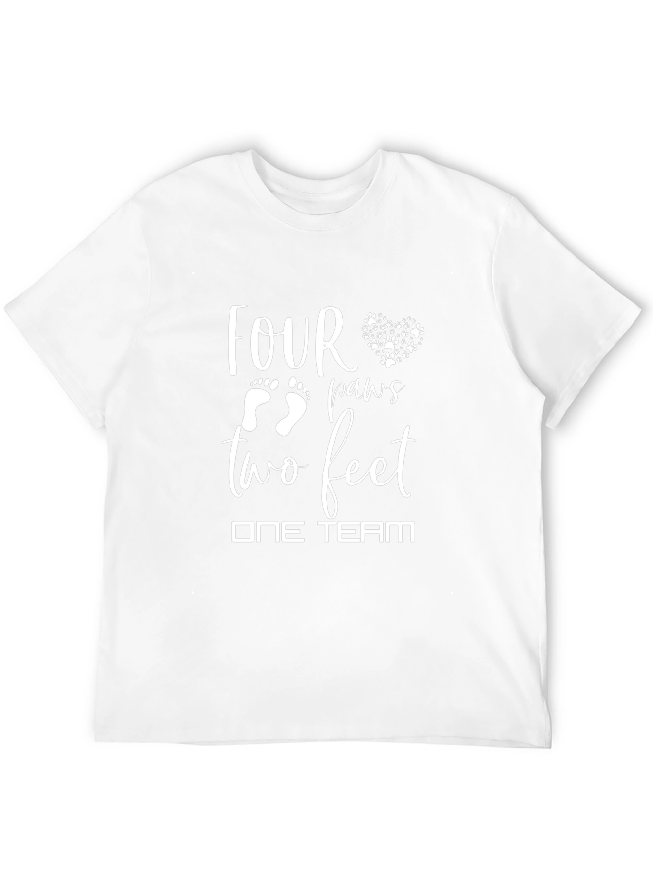 Four Paws Two Feet One Team T-Shirt