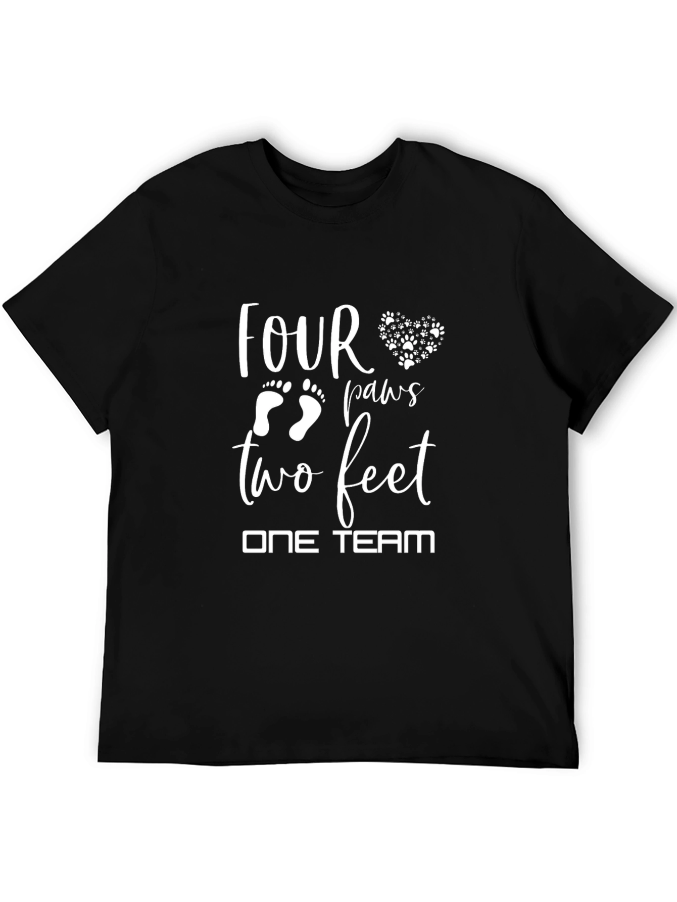 Four Paws Two Feet One Team T-Shirt
