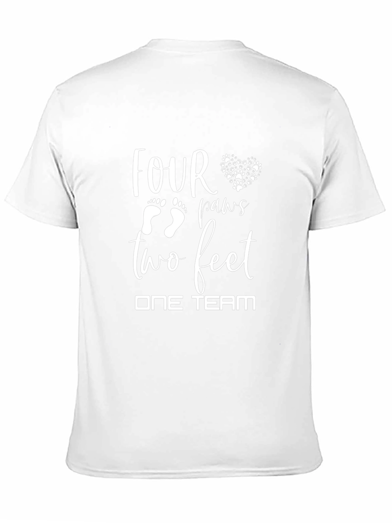 Four Paws Two Feet One Team T-Shirt