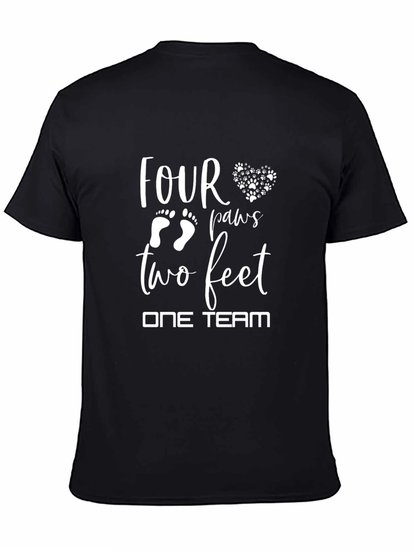 Four Paws Two Feet One Team T-Shirt