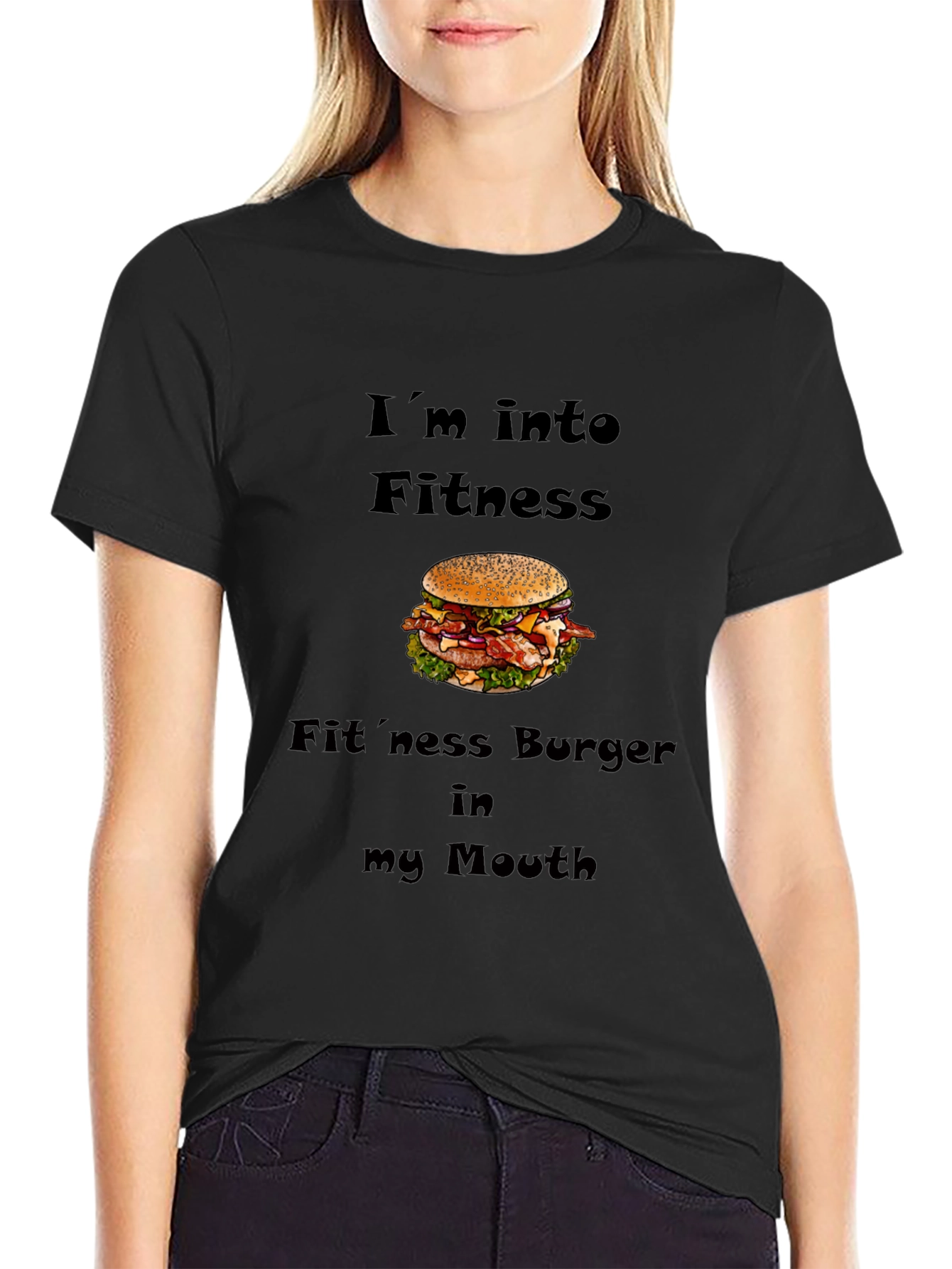 Funny Fitness Burger T-Shirt