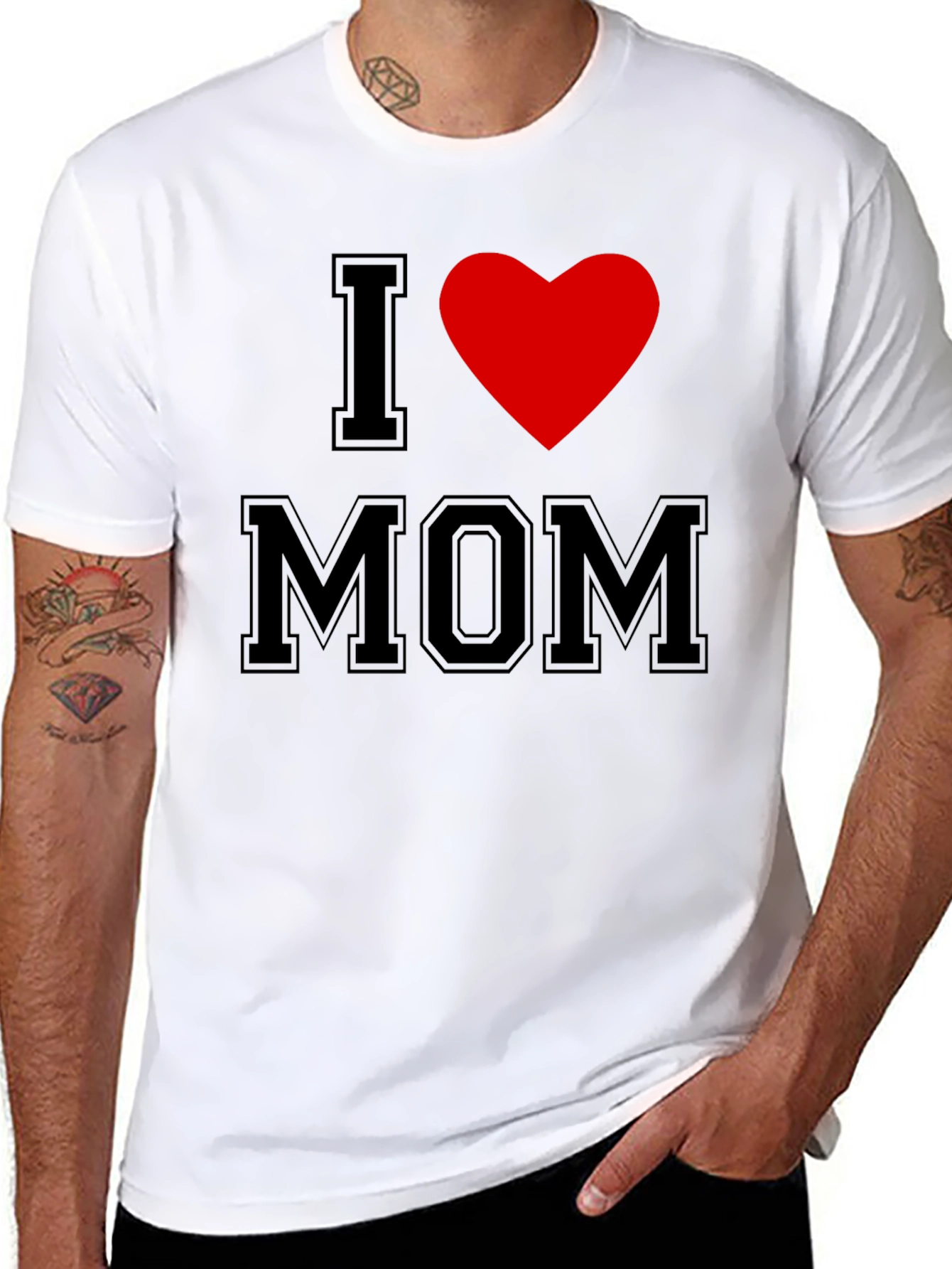 I Heart Mom T-Shirt - Classic Black Tee