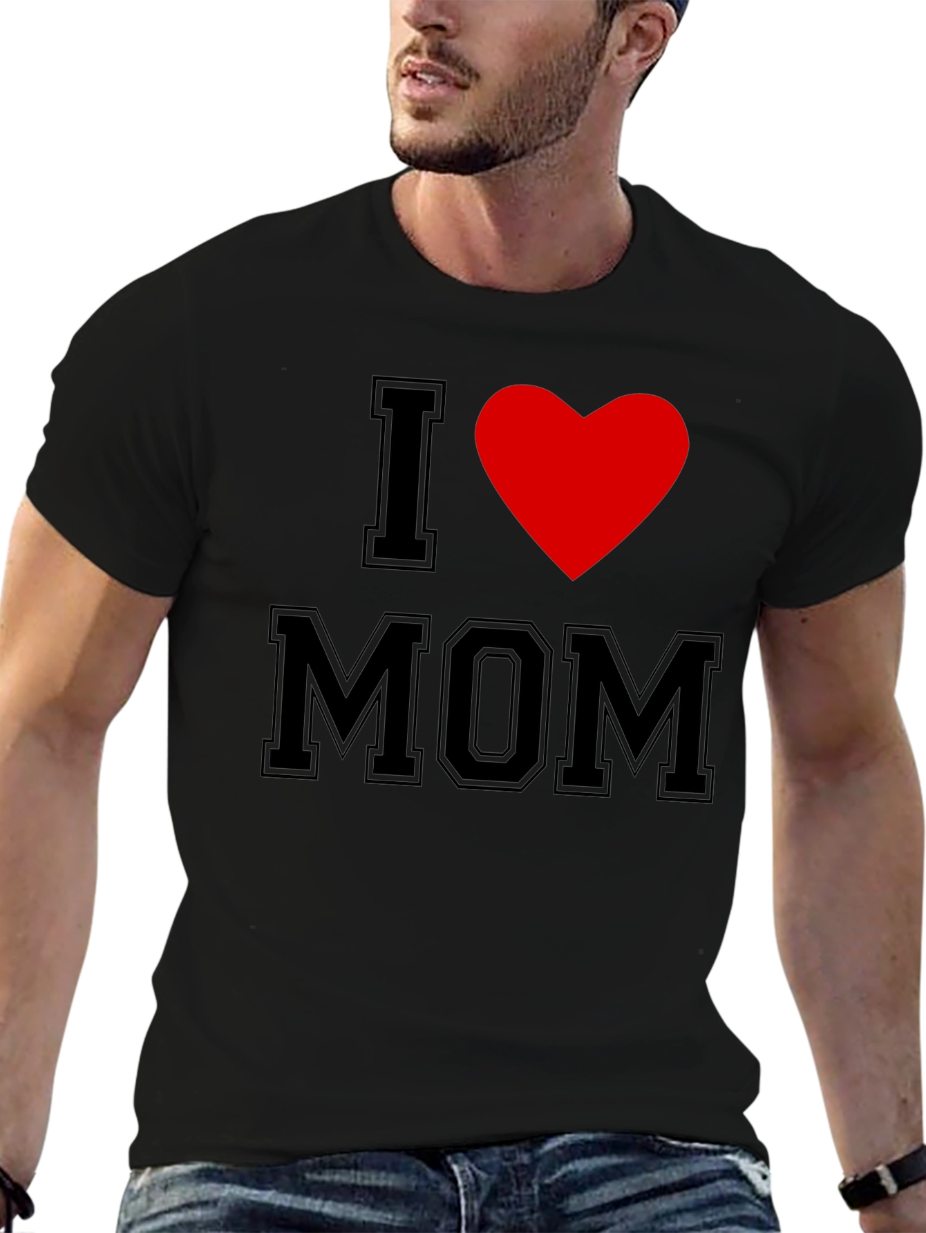 I Heart Mom T-Shirt - Classic Black Tee