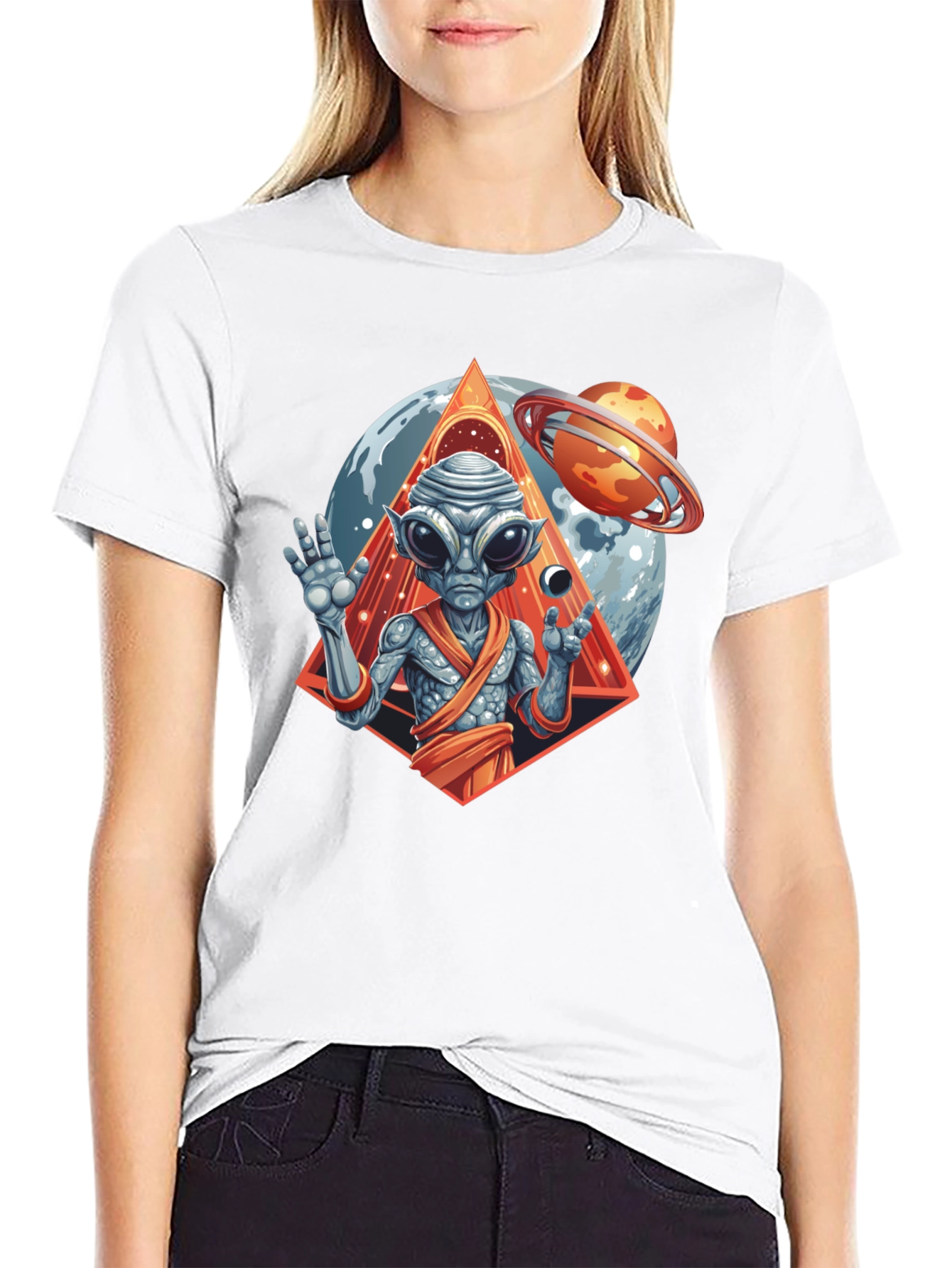 Alien Graphic Tee - Cosmic Design