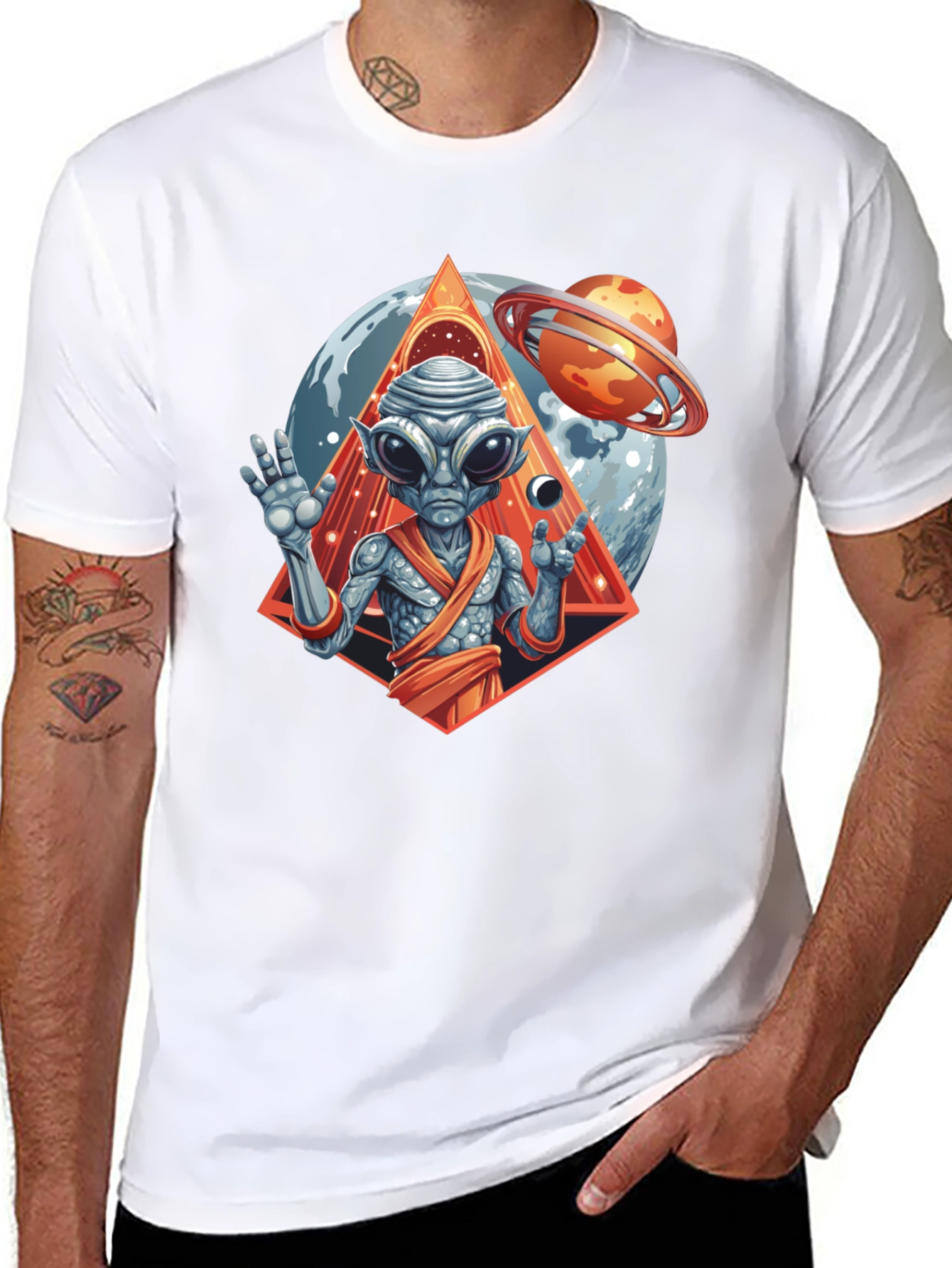 Alien Graphic Tee - Cosmic Design