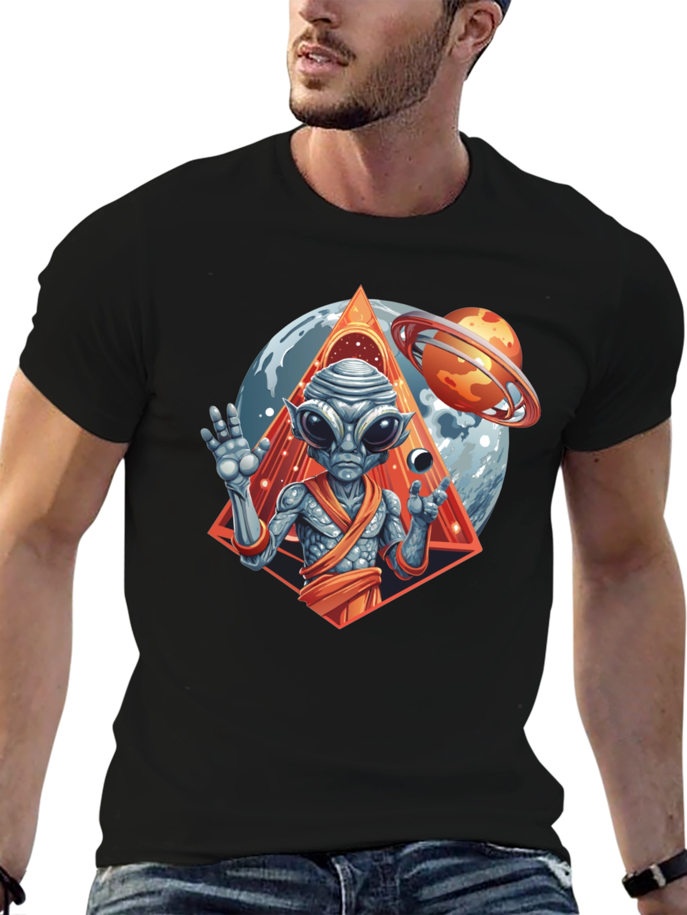 Alien Graphic Tee - Cosmic Design