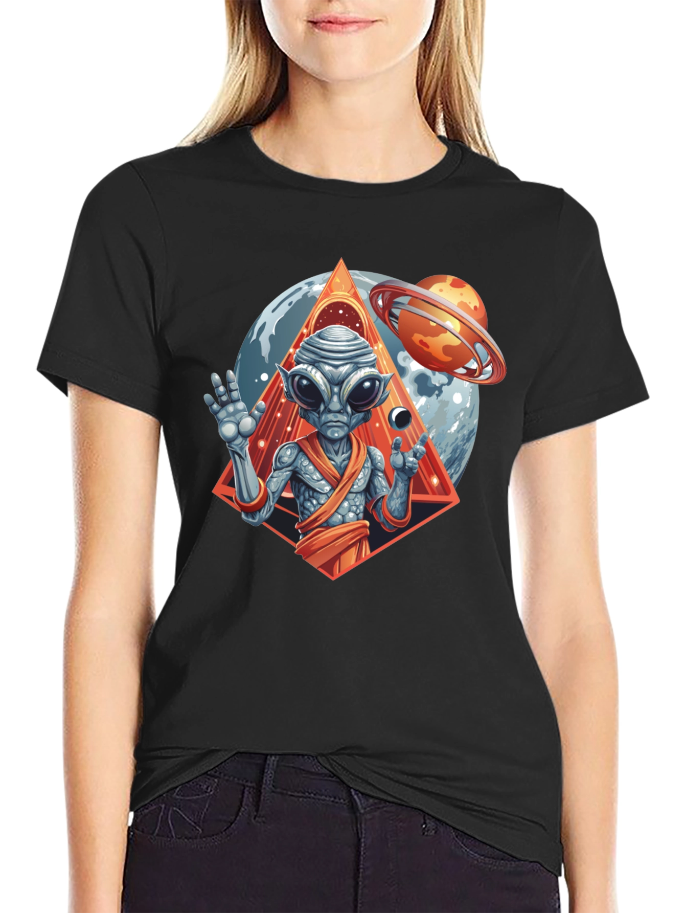 Alien Graphic Tee - Cosmic Design