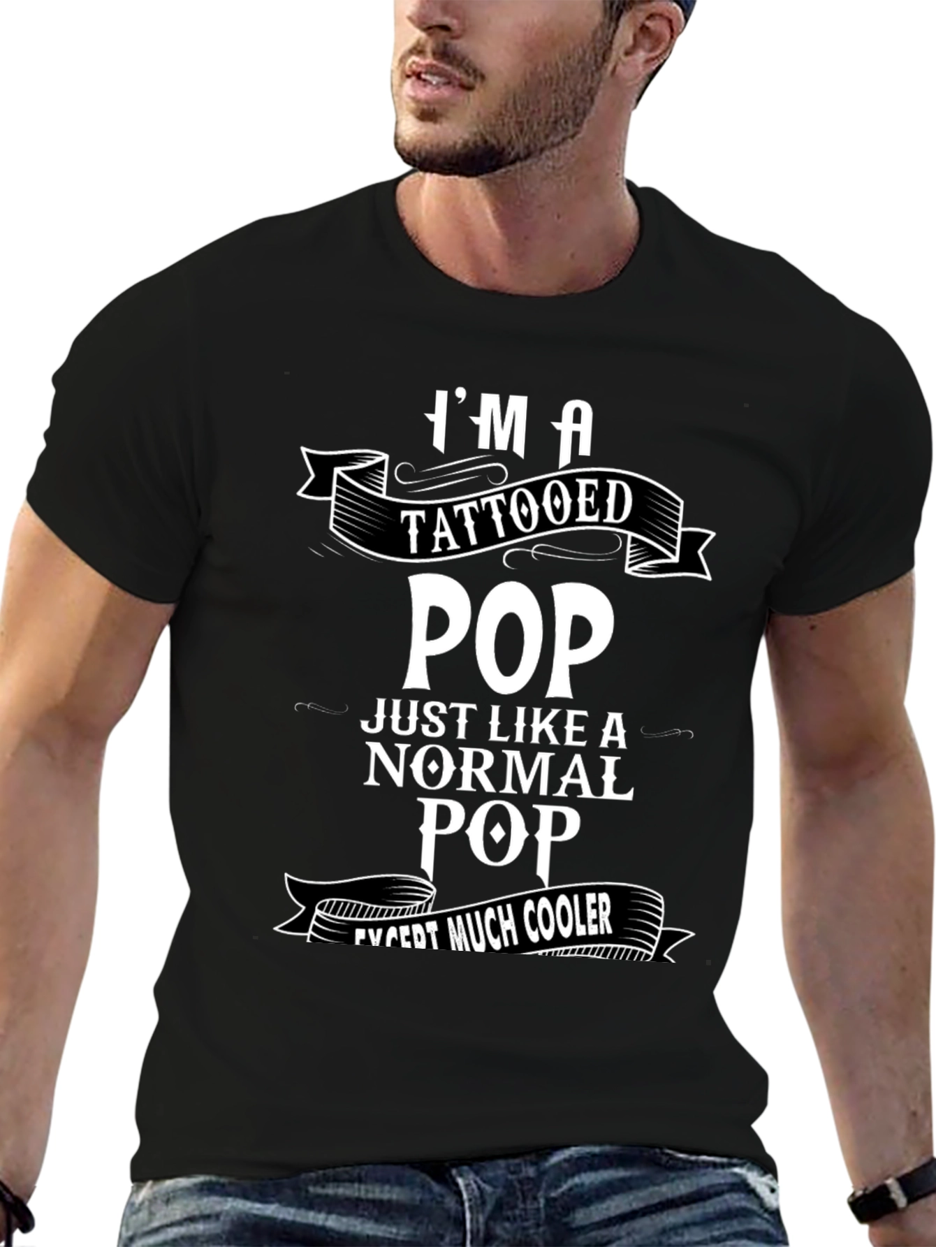 Tattooed Pop Graphic T-Shirt - Cool Fathers Day Gift