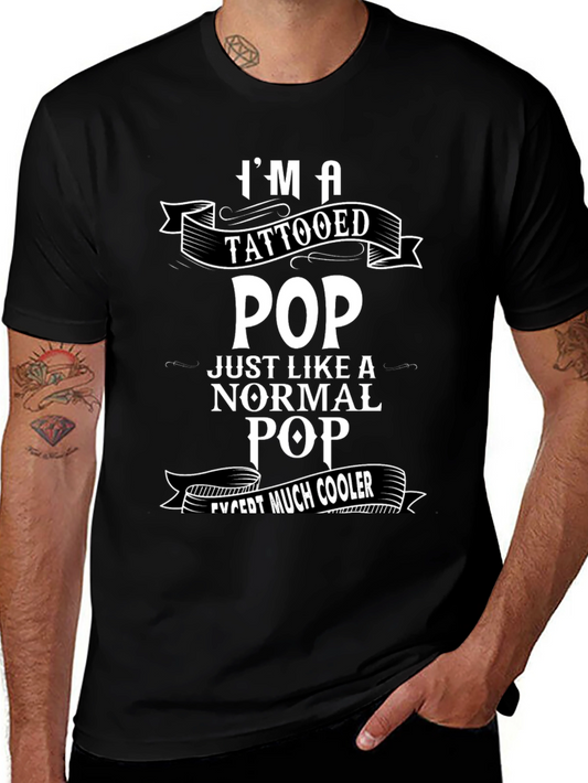 Tattooed Pop Graphic T-Shirt - Cool Fathers Day Gift