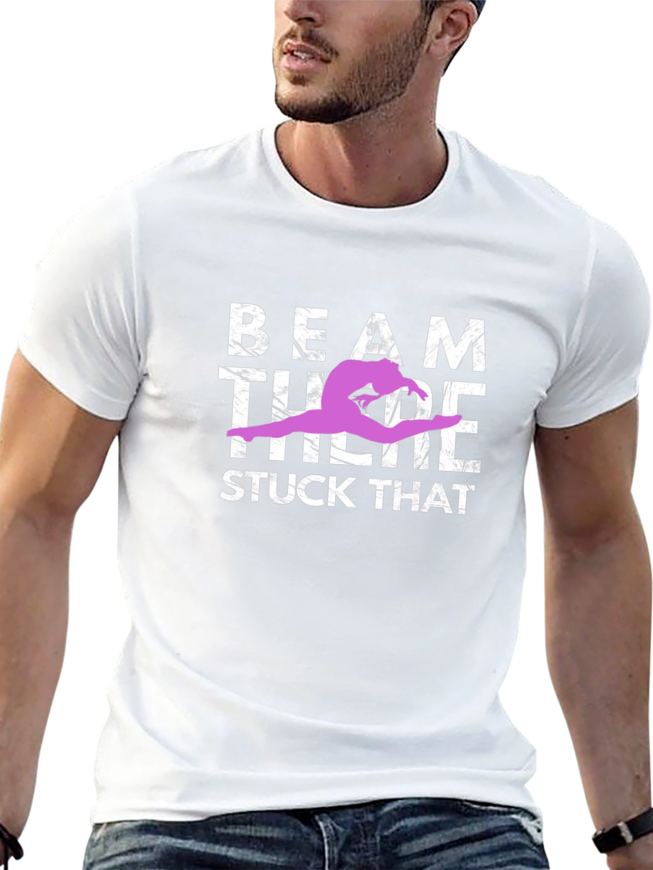 Gymnastics Beam T-Shirt - Stuck That Landing Tee