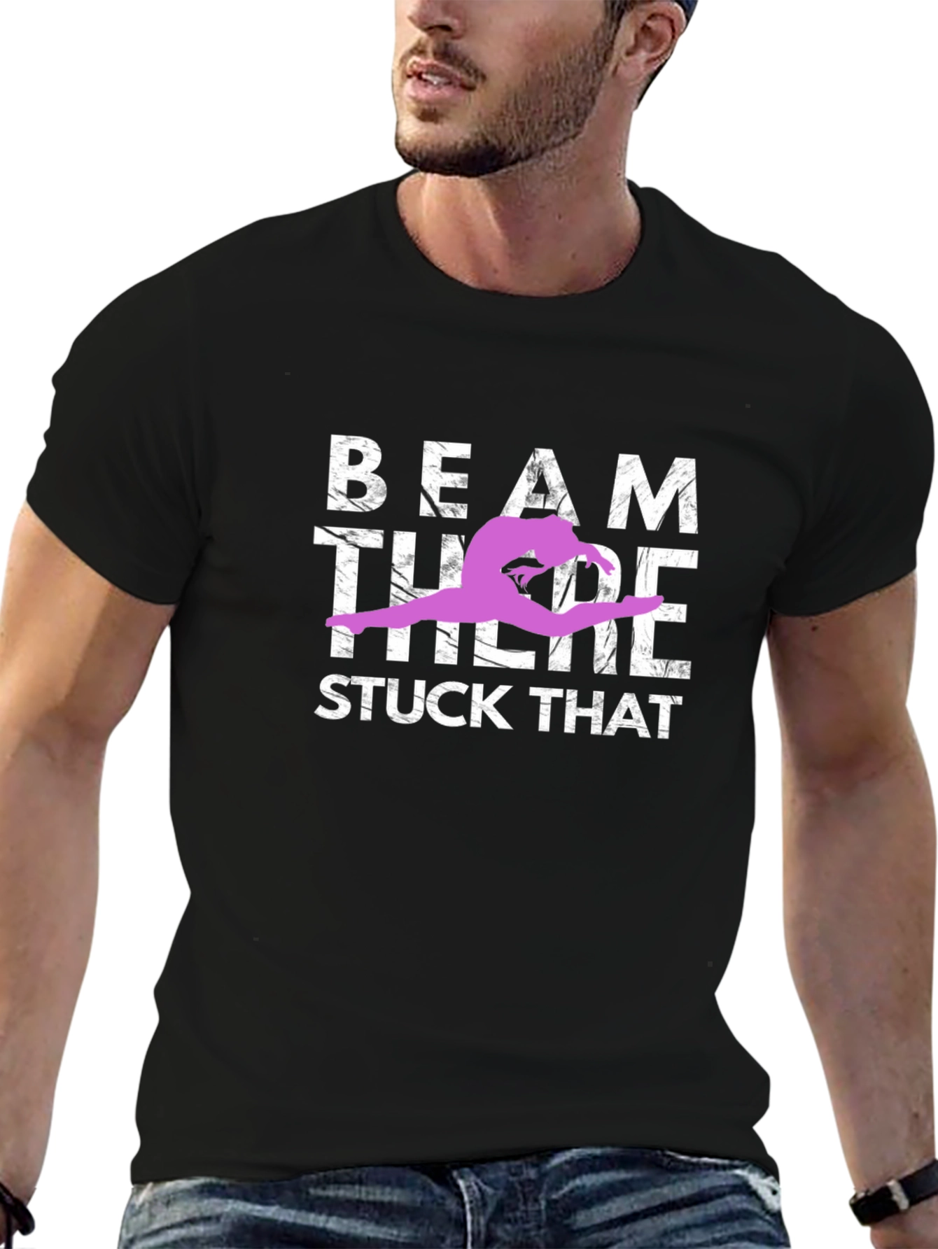 Gymnastics Beam T-Shirt - Stuck That Landing Tee