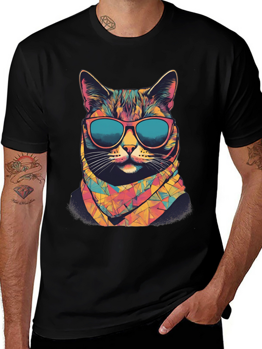 Cool Cat T-Shirt - Graphic Tee for Cat Lovers