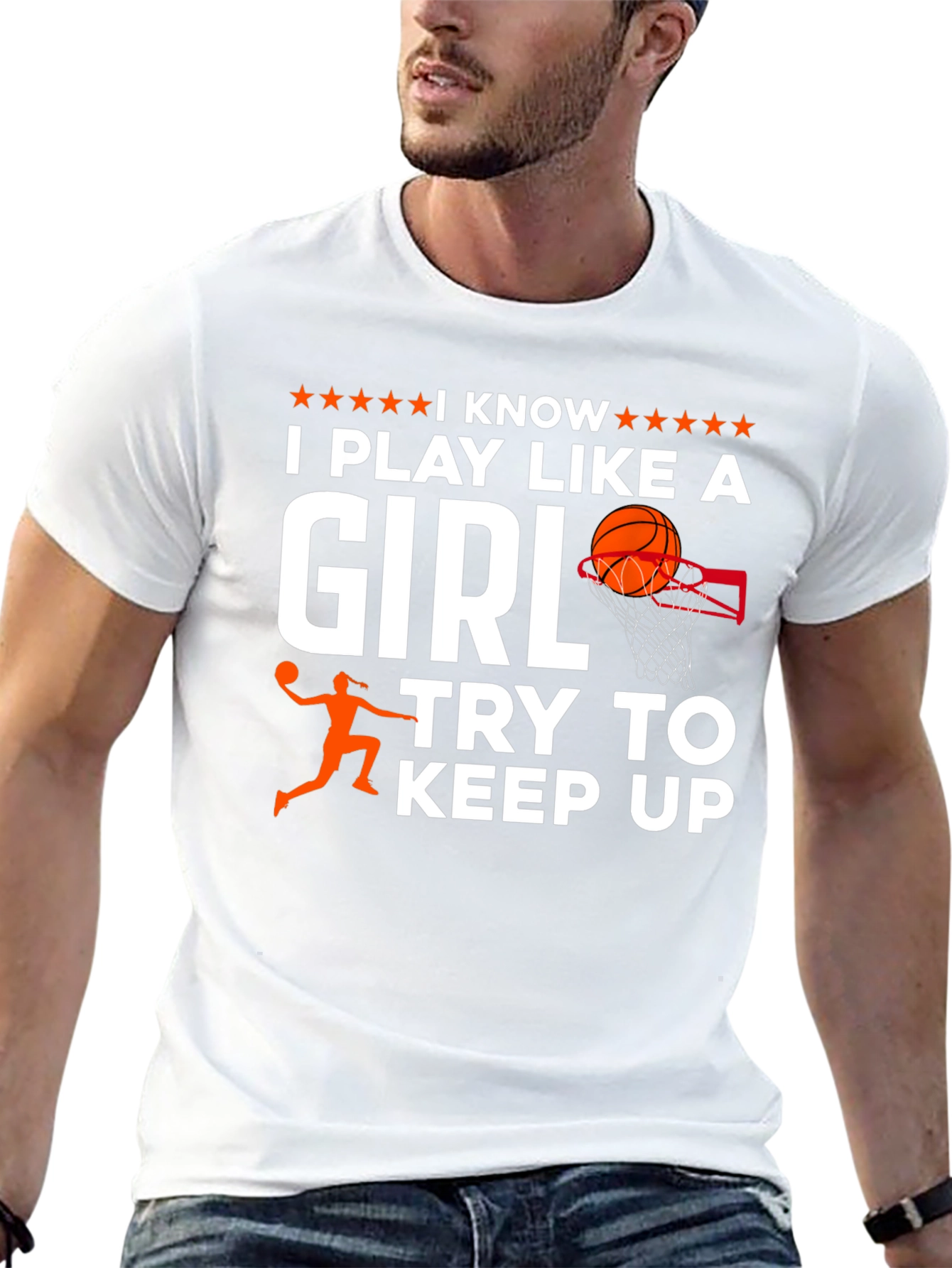 I Play Like a Girl Basketball T-Shirt