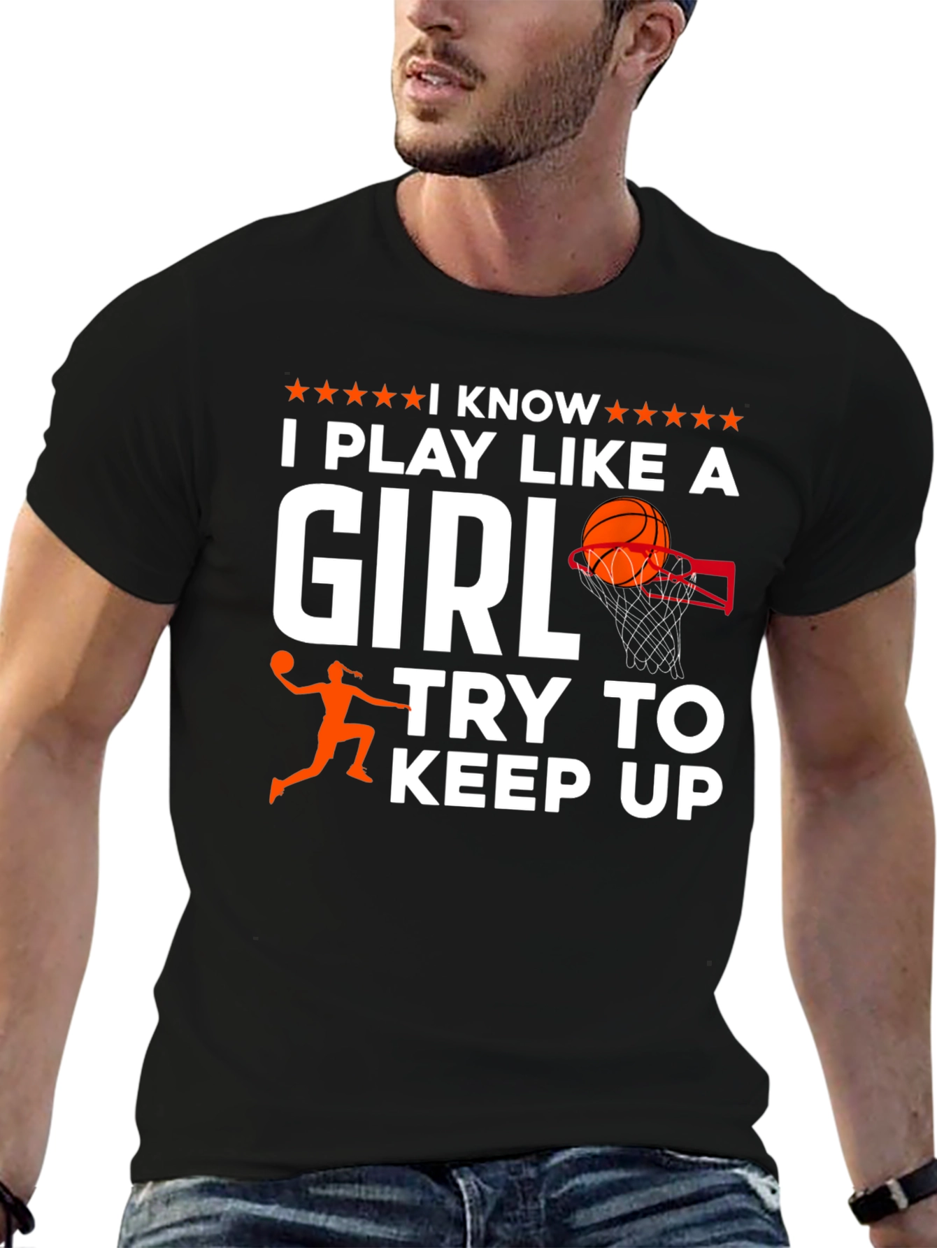 I Play Like a Girl Basketball T-Shirt