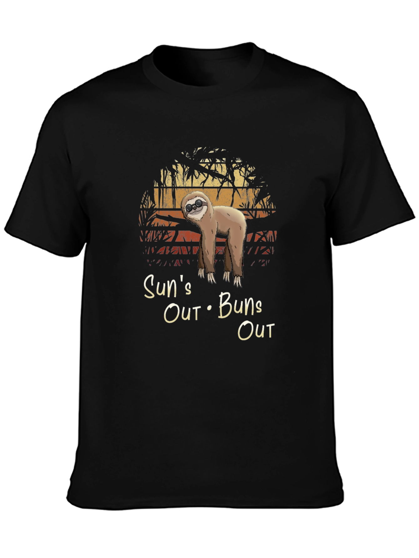 Suns Out Buns Out Sloth Graphic Tee