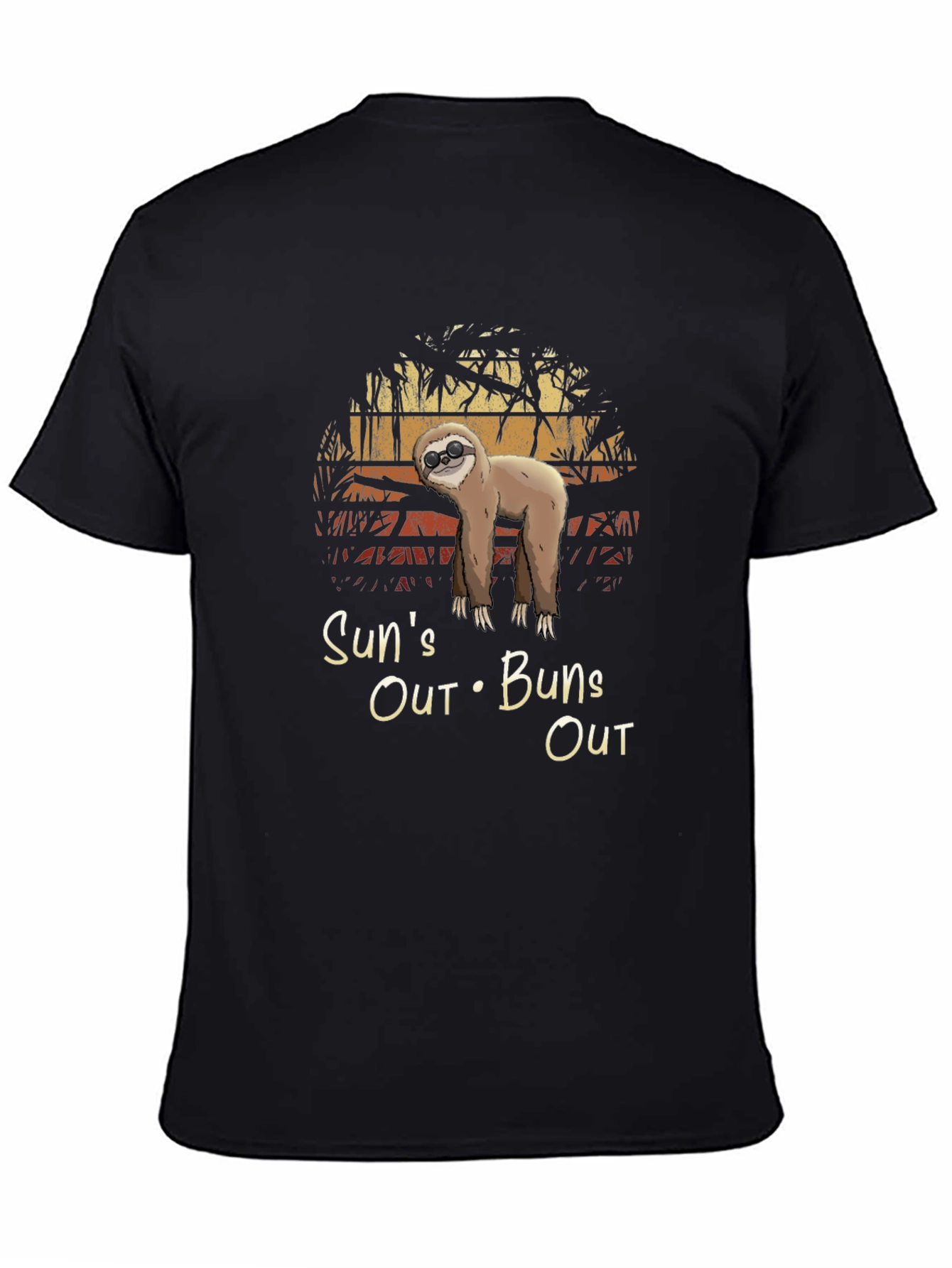 Suns Out Buns Out Sloth Graphic Tee