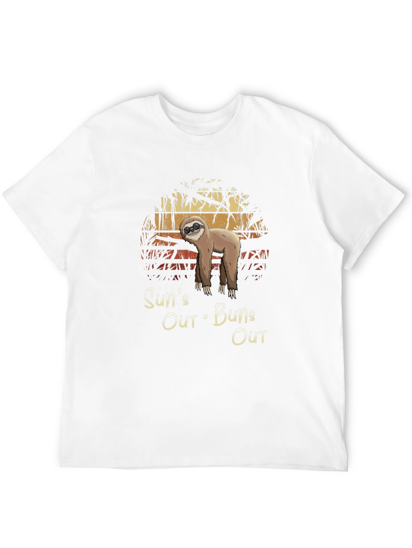 Suns Out Buns Out Sloth Graphic Tee