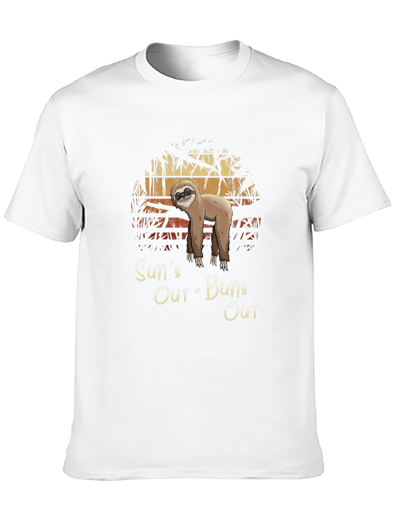 Suns Out Buns Out Sloth Graphic Tee