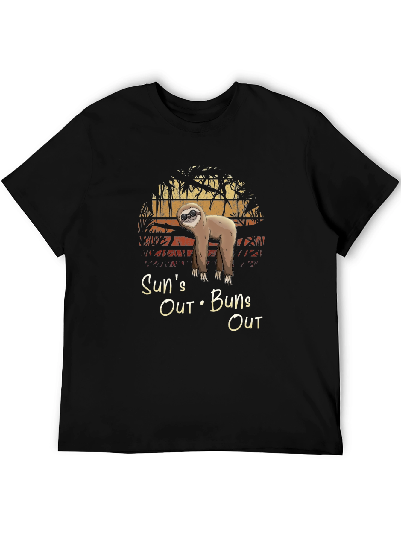 Suns Out Buns Out Sloth Graphic Tee